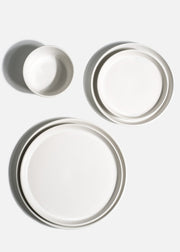 Platos trinche de cerámica blanco mate Bruce — imagen de producto, vista 1