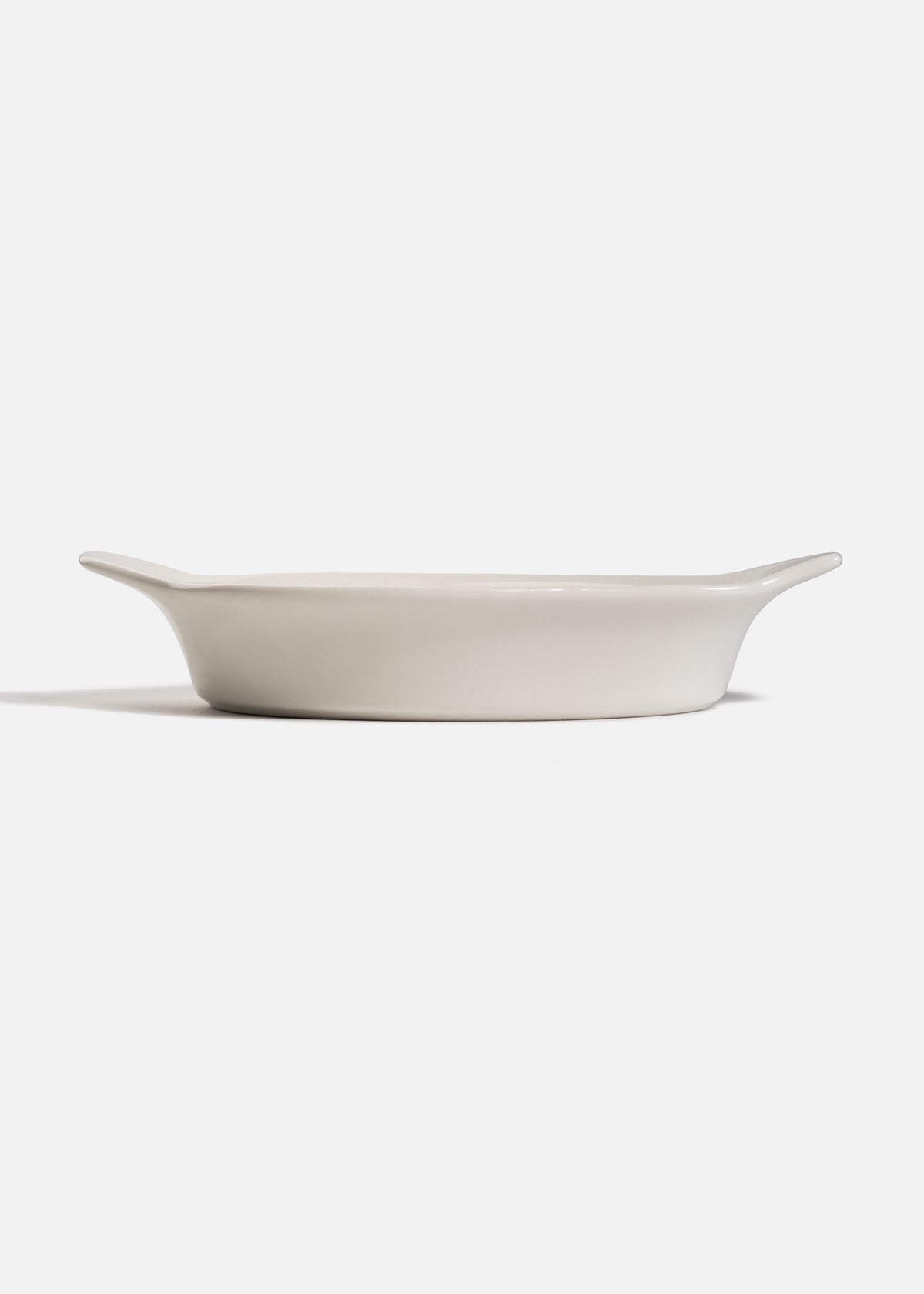 Plato oval hondo con asas de porcelana Optiva de 20 cm — fotografía de producto, vista 3