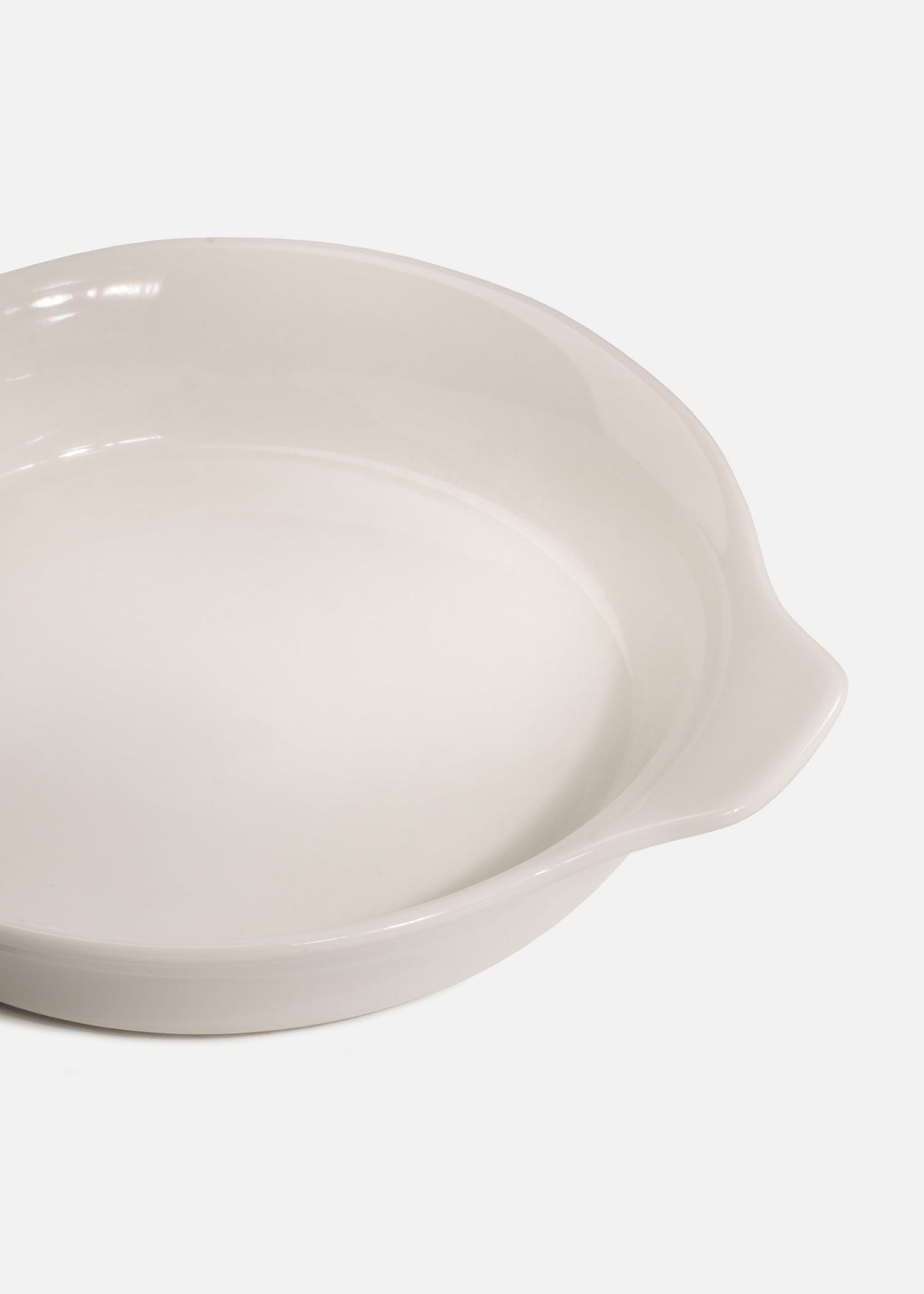 Plato oval hondo con asas de porcelana Optiva de 20 cm — fotografía de producto, vista 4