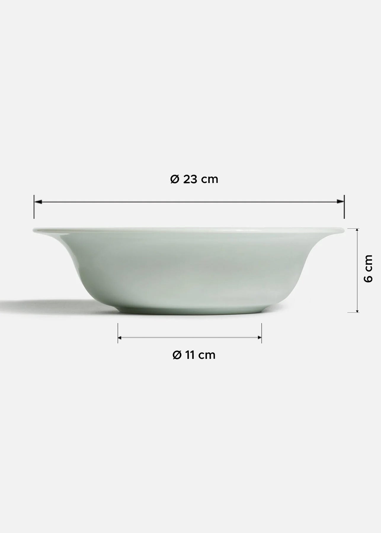 Plato hondo de porcelana blanco Frig Ent 23 cm