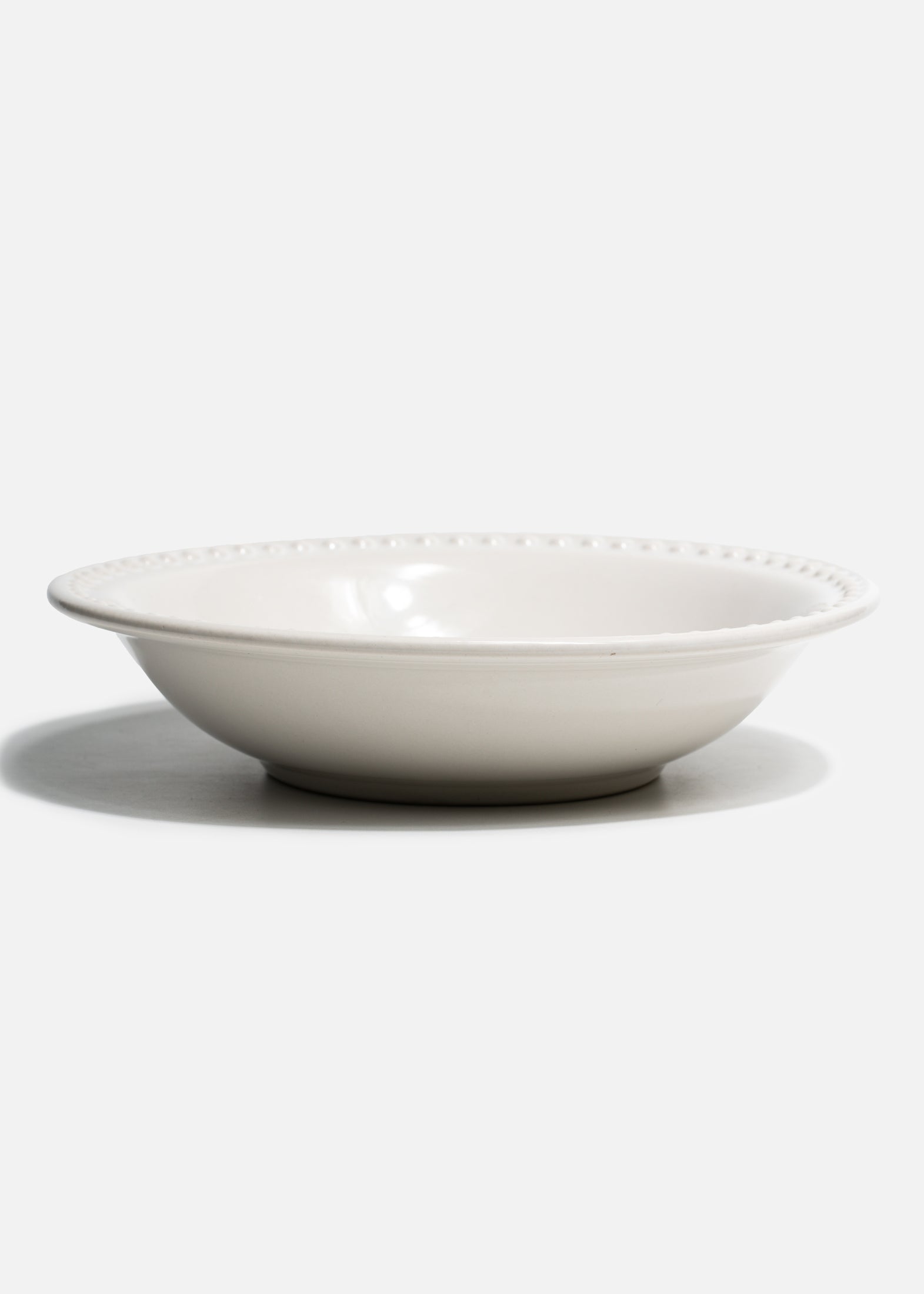 Plato hondo de cerámica blanco Monet de 21 cm y 750 ml