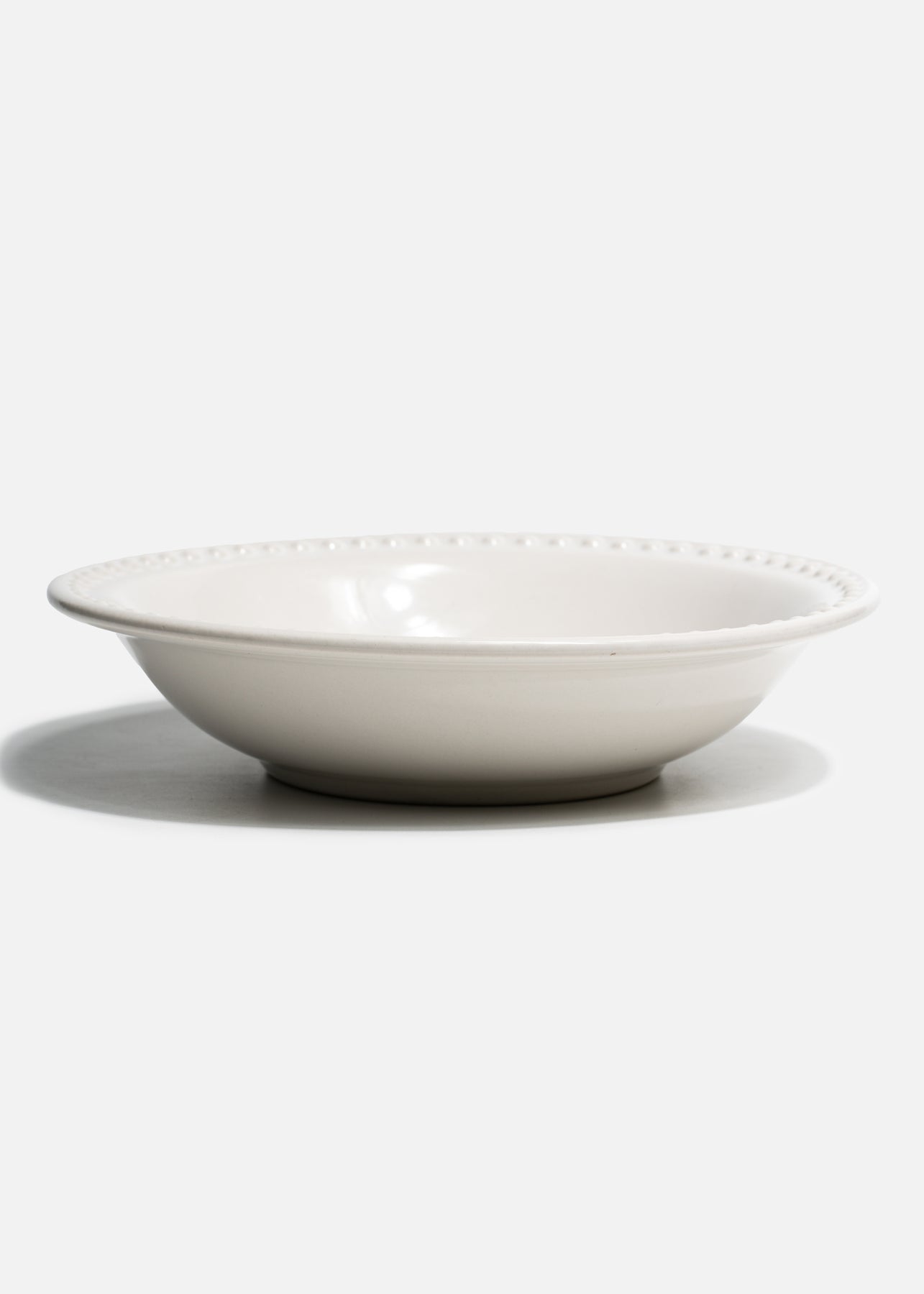 Plato hondo de cerámica blanco Monet de 21 cm y 750 ml