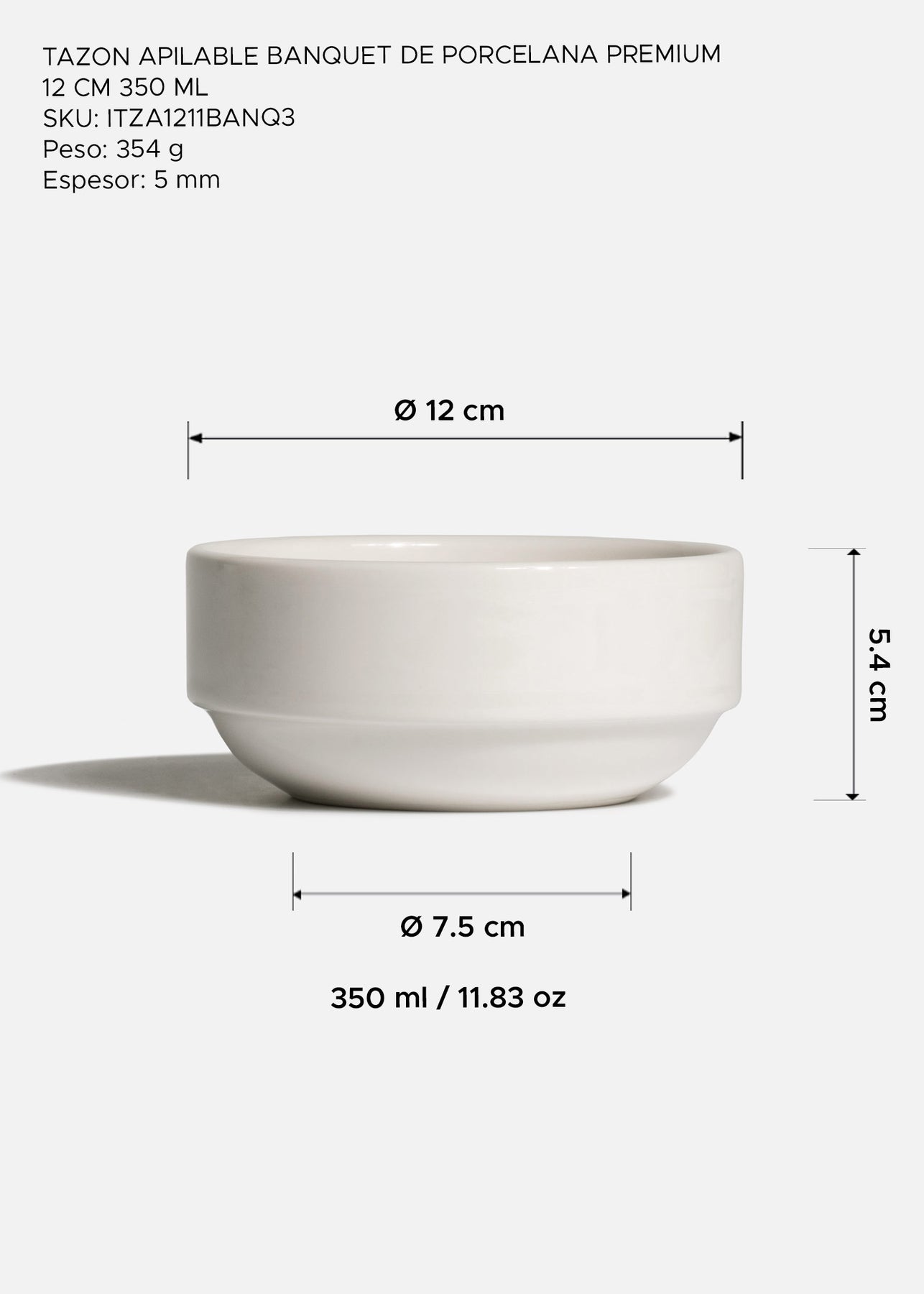 Plato hondo Banquet de porcelana premium para restaurante