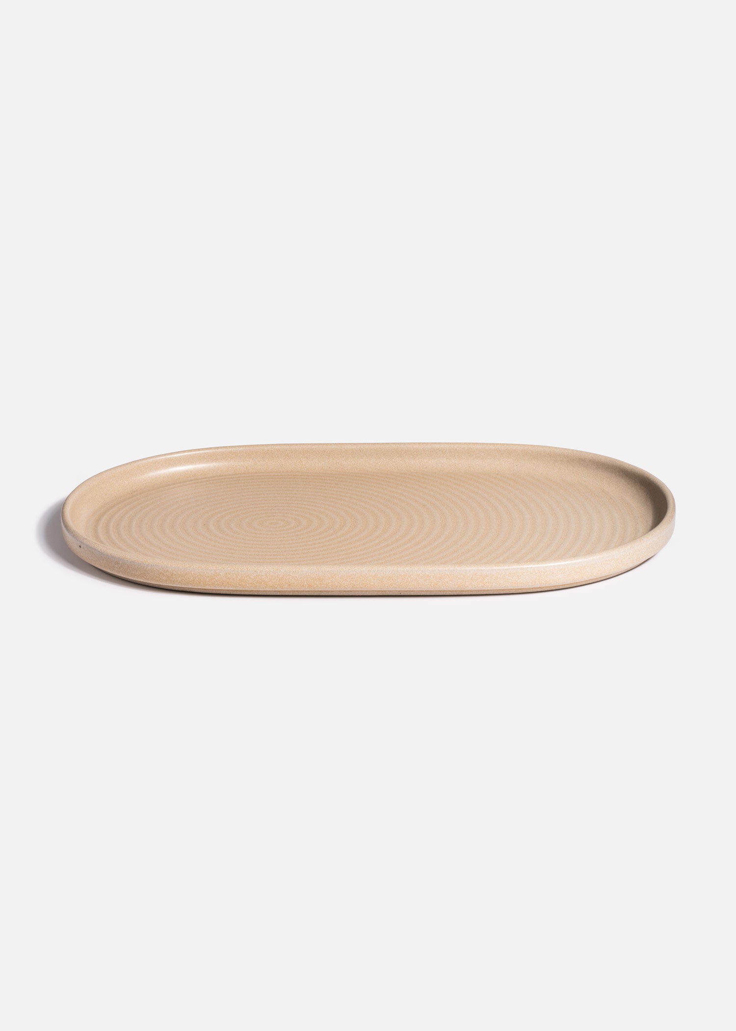 Plato ovalado de porcelana para pescados y carnes
