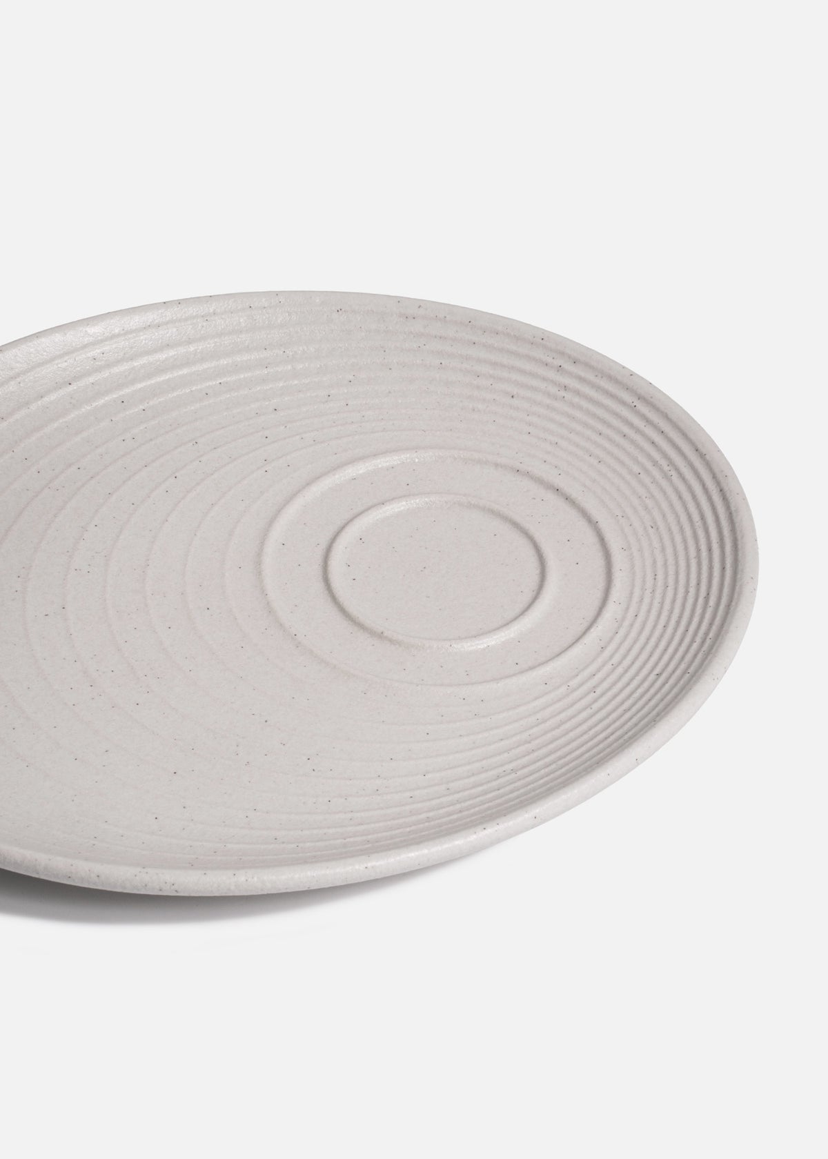 Plato para café de porcelana vitrificada para cafetería