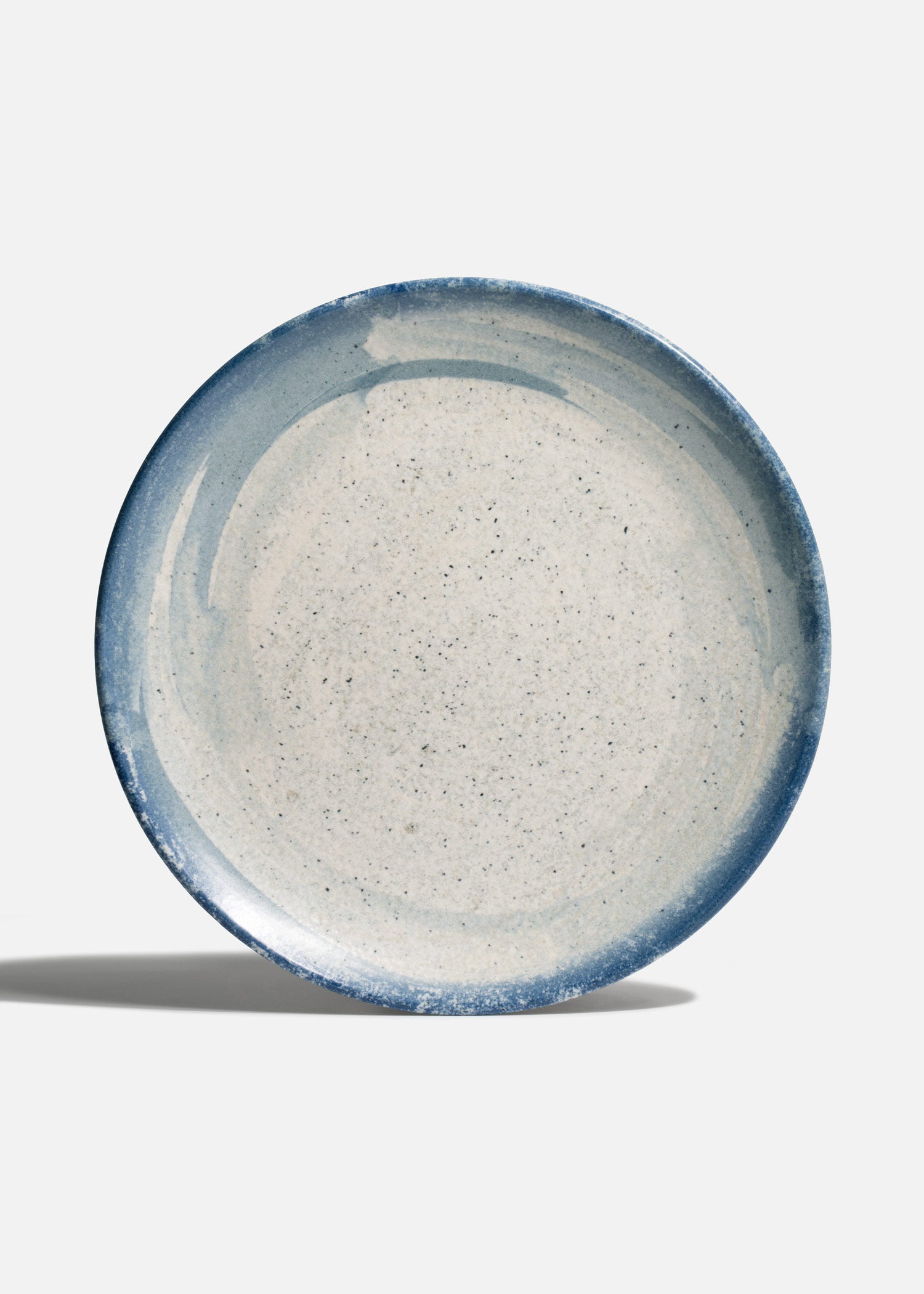 Plato de porcelana blanco y azul Harena de 30 cm