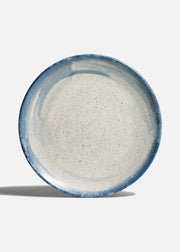 Plato de porcelana blanco y azul Harena de 30 cm