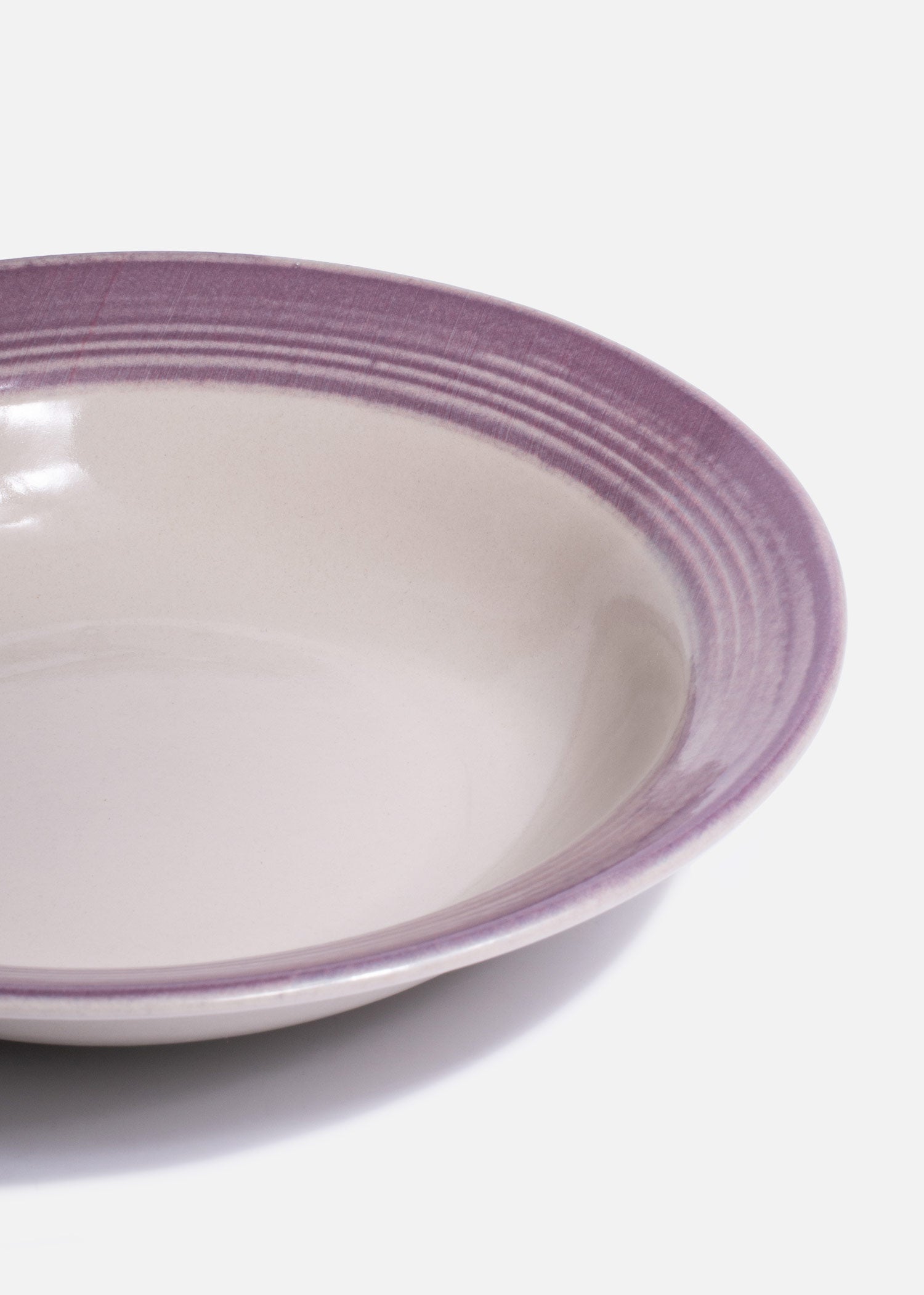 Plato de cerámica morado de 380 ml para sopa