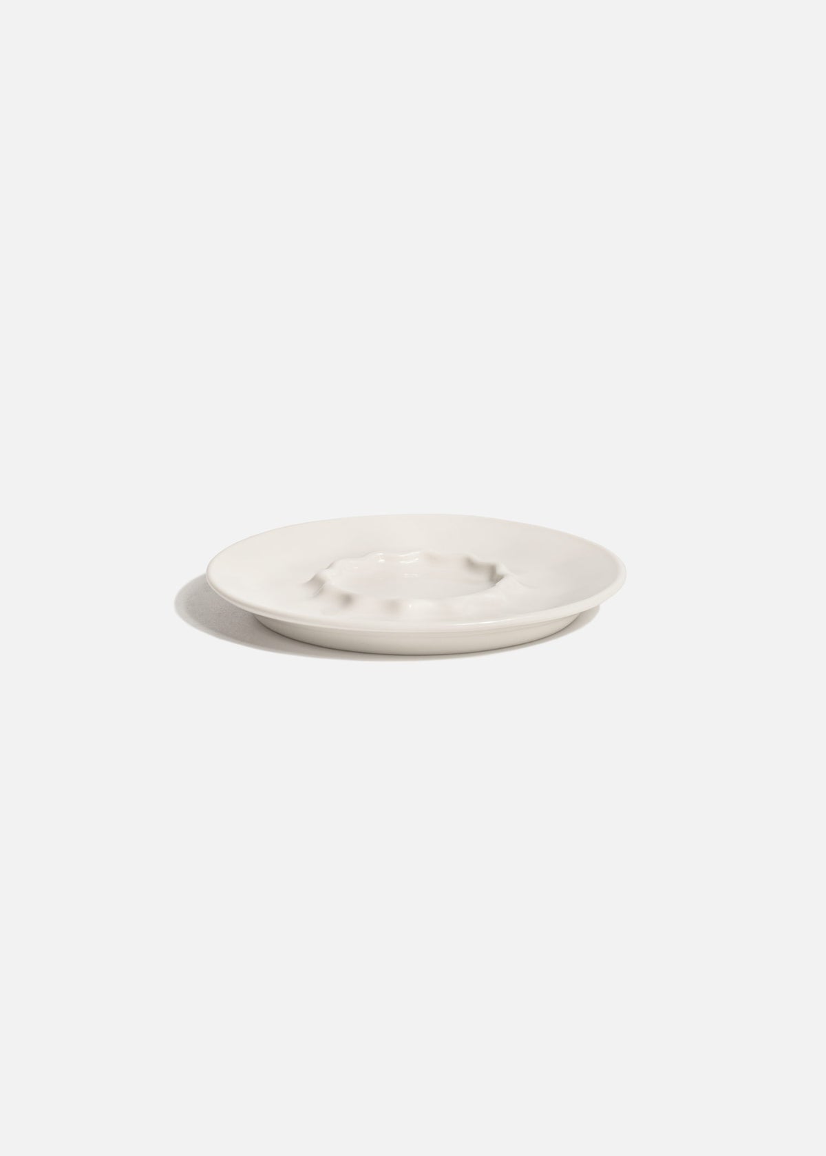 Plato para taza de porcelana blanco Raw Ø 16 cm — imagen de producto