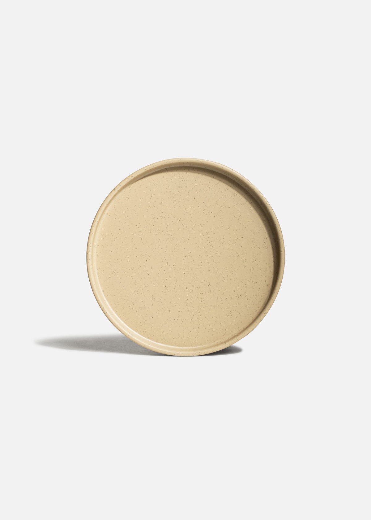 Plato trinche Barcelona de melamina arena mate de 20 cm