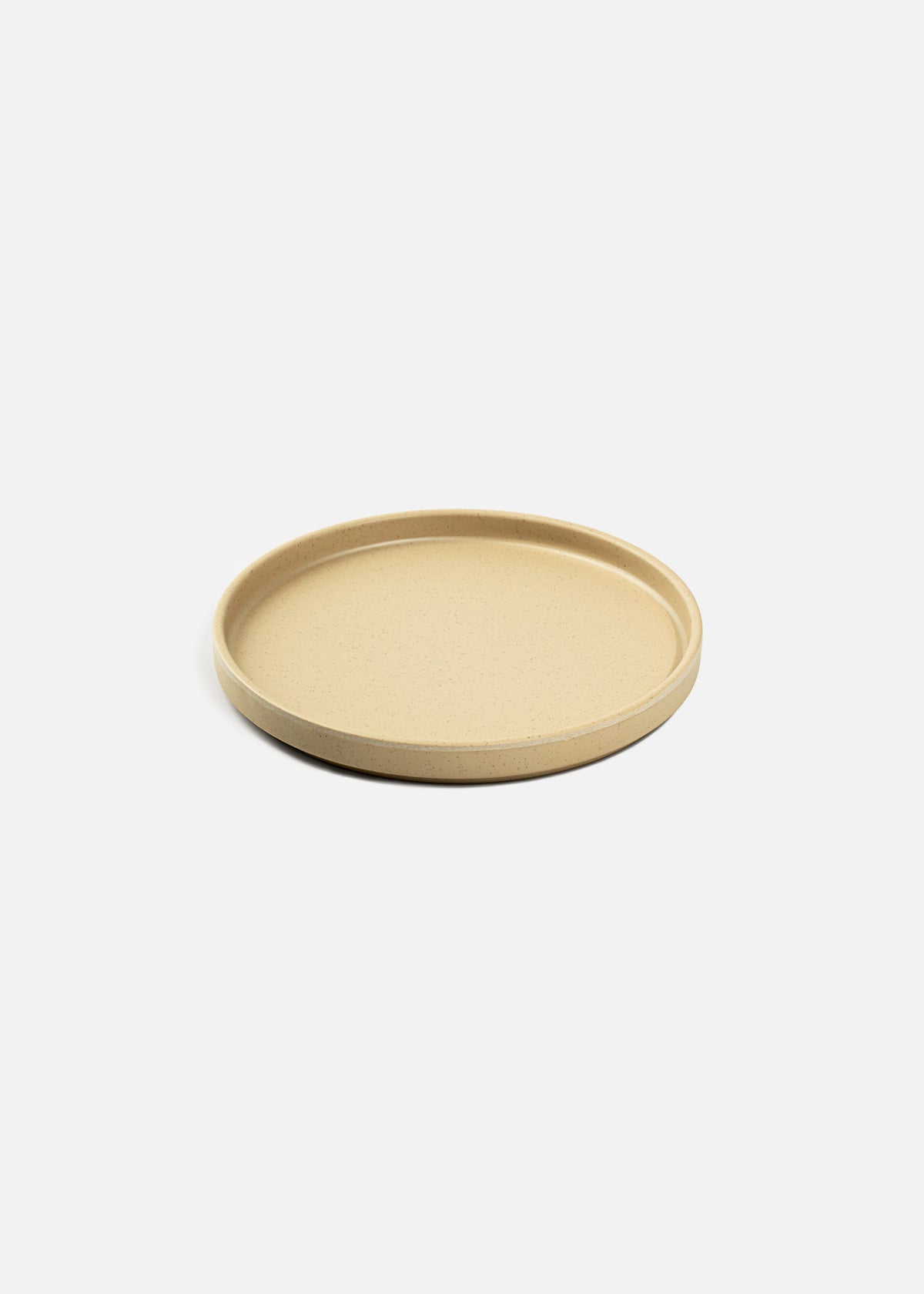 Plato trinche Barcelona de melamina arena mate de 20 cm