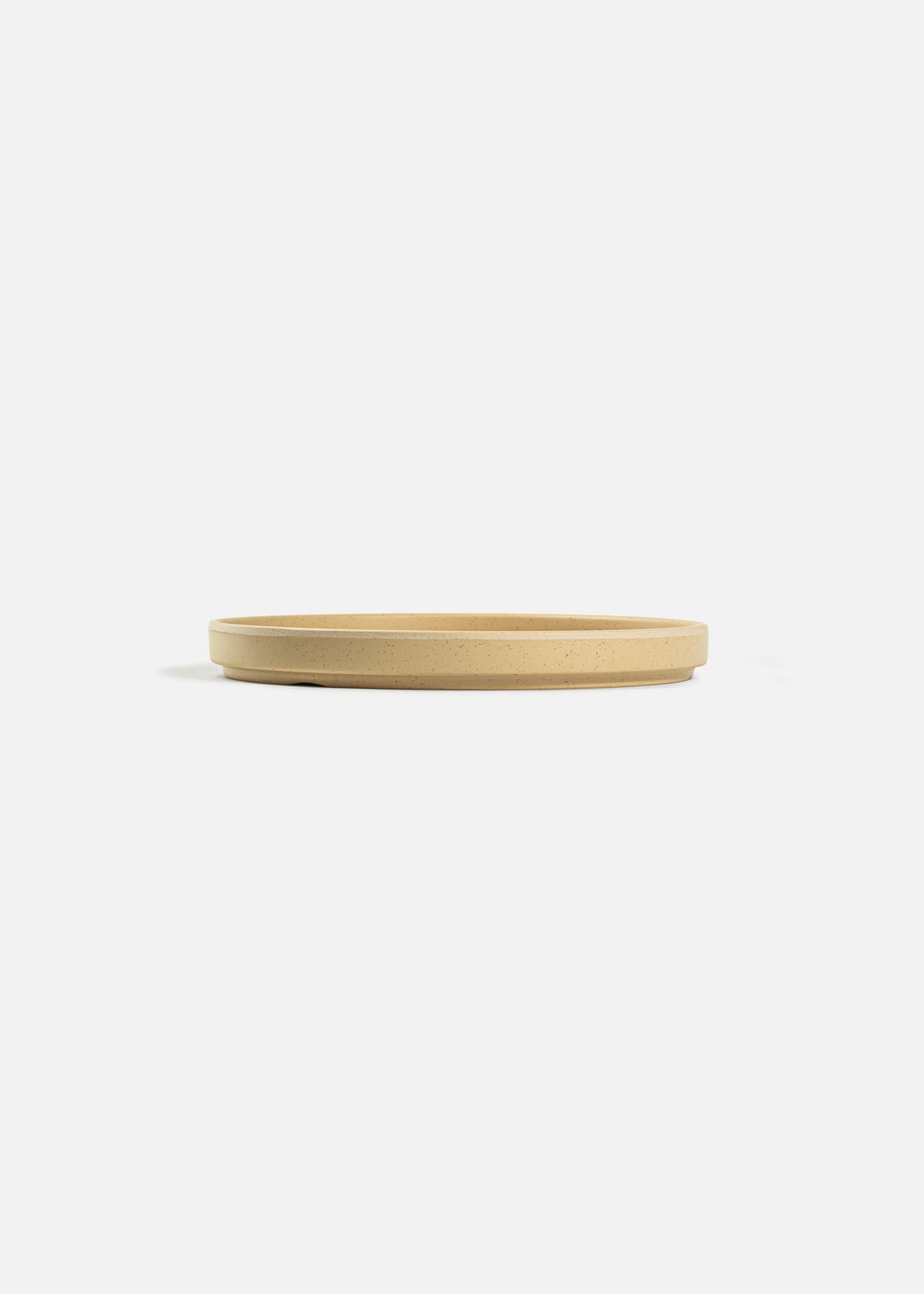 Plato trinche Barcelona de melamina arena mate de 20 cm