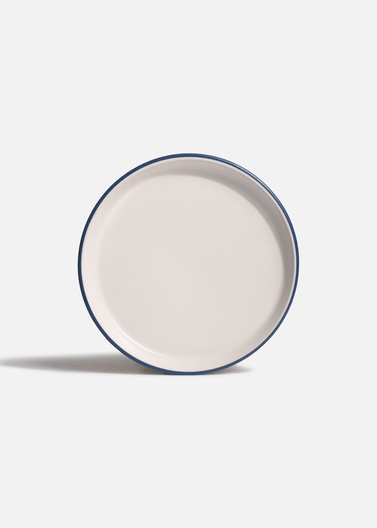 Plato trinche con borde elevado Alaska blanco filo azul Ø 20 cm