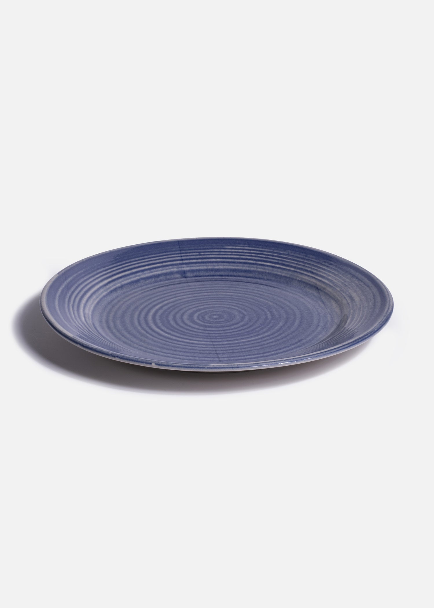 Plato de cerámica azul de 27 cm para platos principales