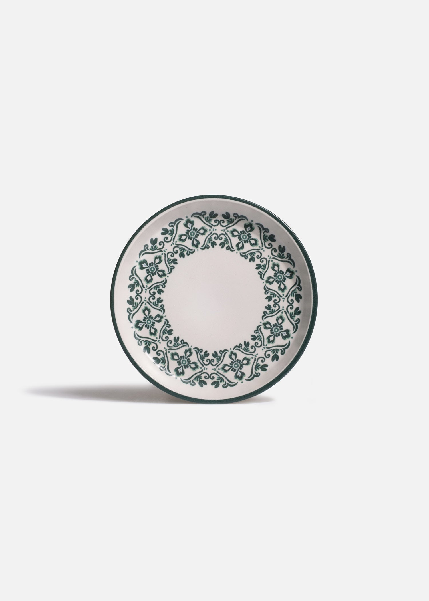 Plato trinche de cerámica Talavera Verde Ø 18 cm
