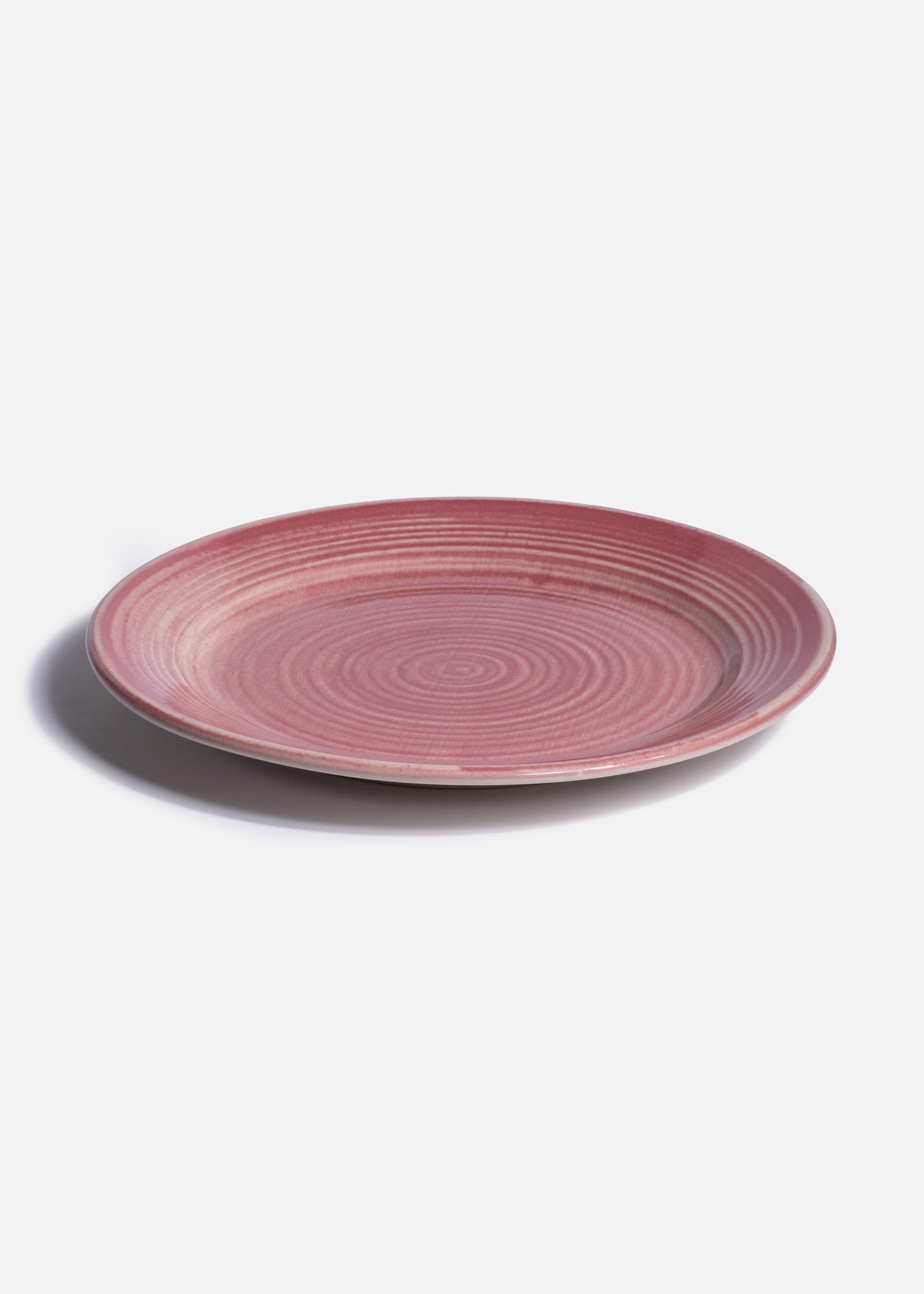 Plato de cerámica rosa de 27 cm para platos principales