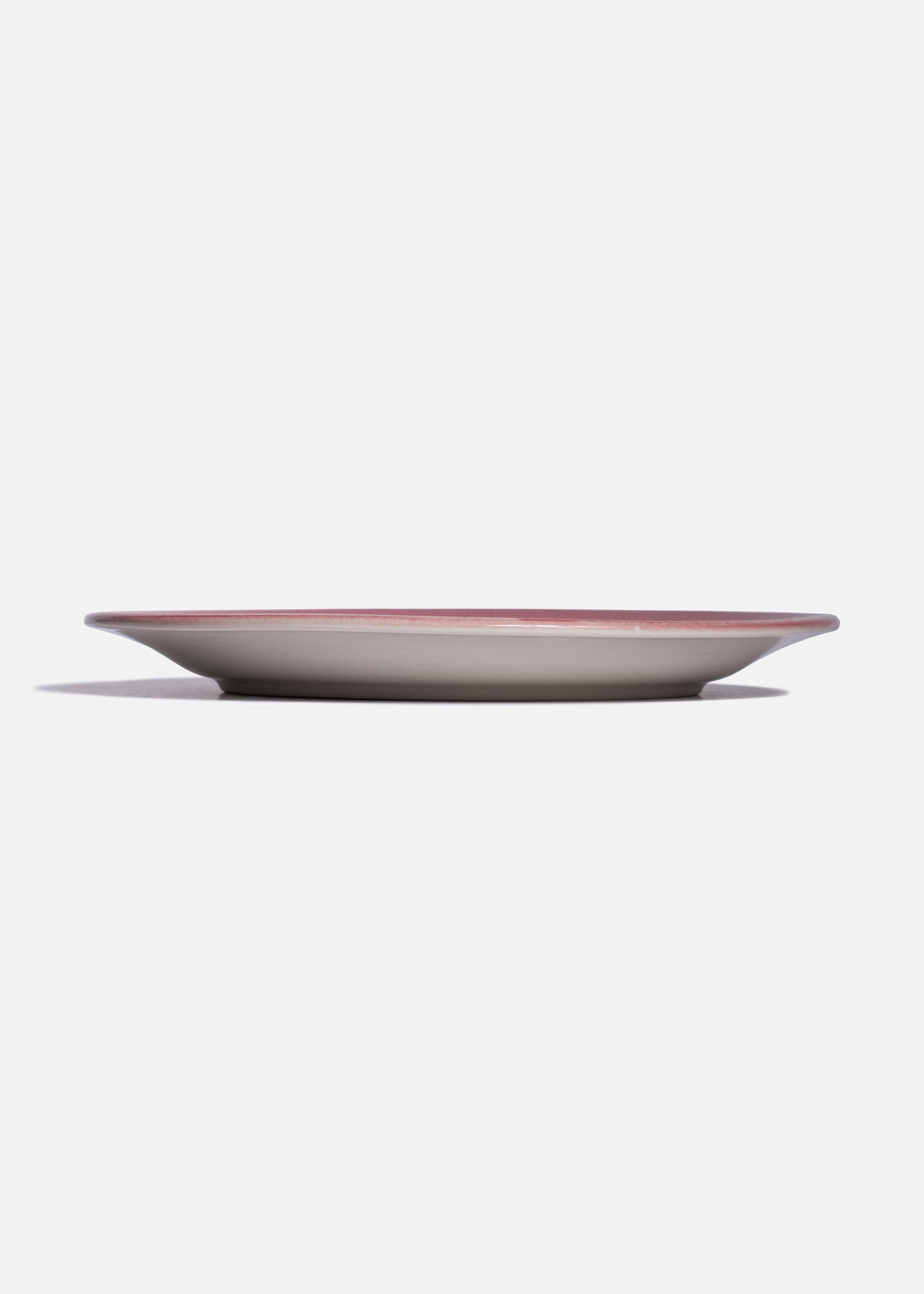 Plato de cerámica rosa de 27 cm para platos principales