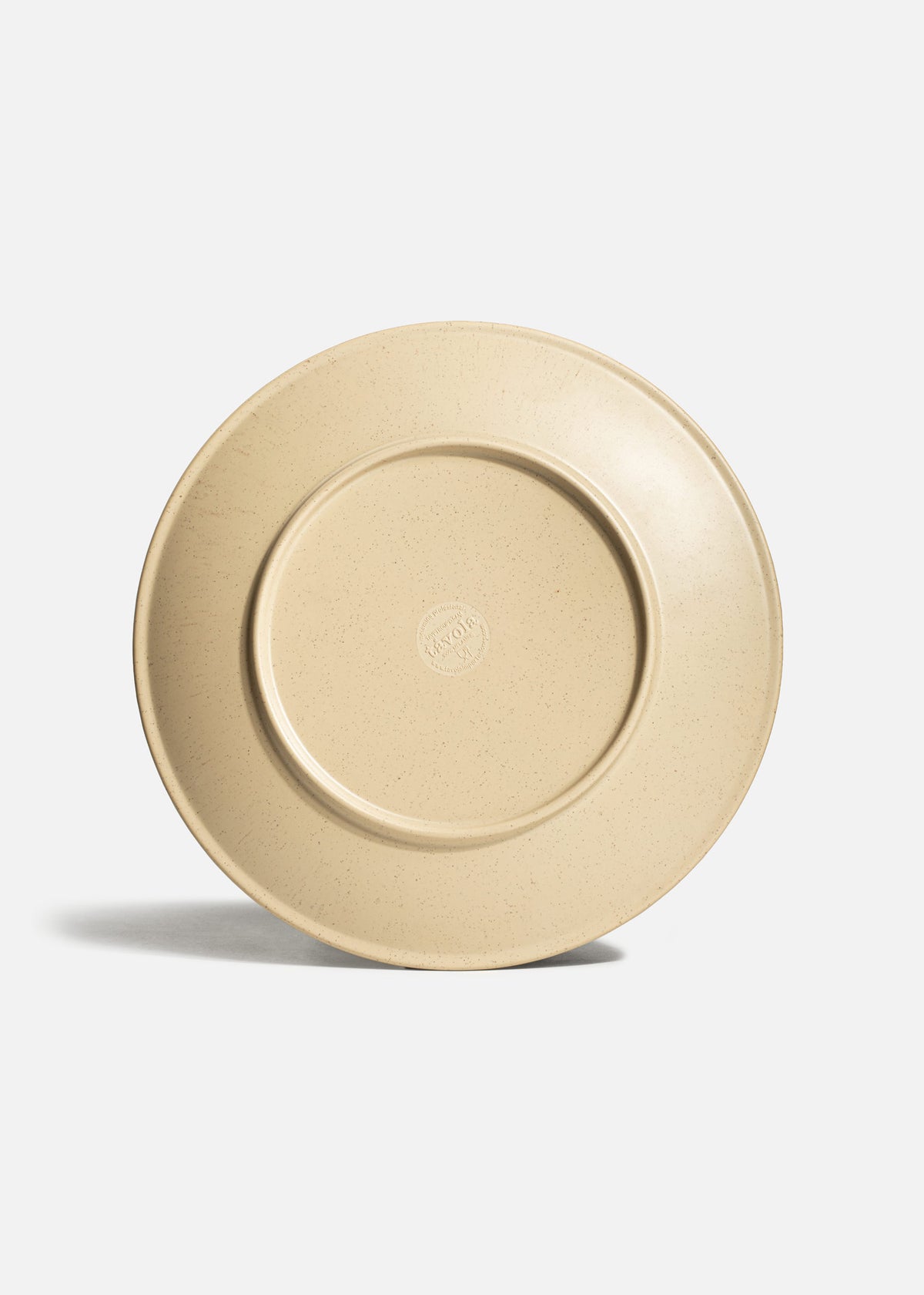 Plato trinche de melamina arena mate de 26.7 cm