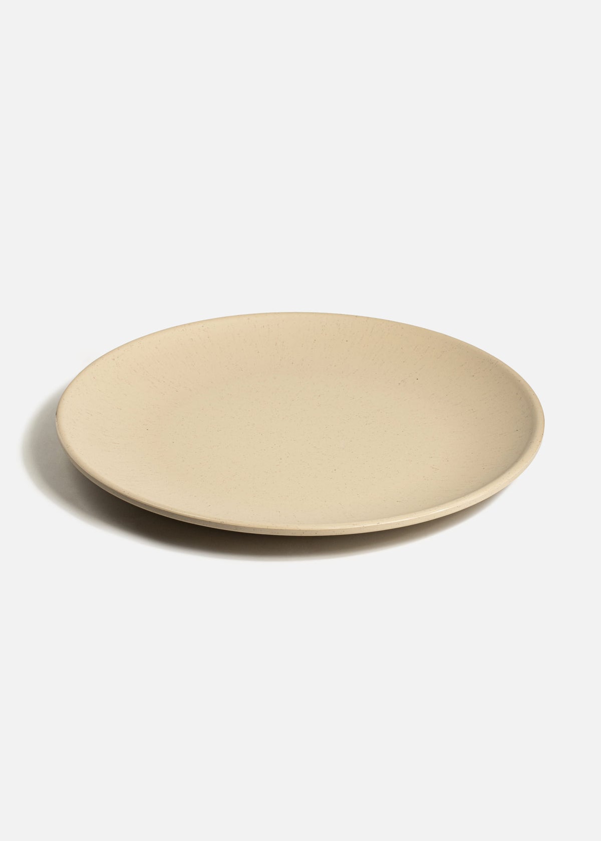 Plato trinche de melamina arena mate de 30.5 cm