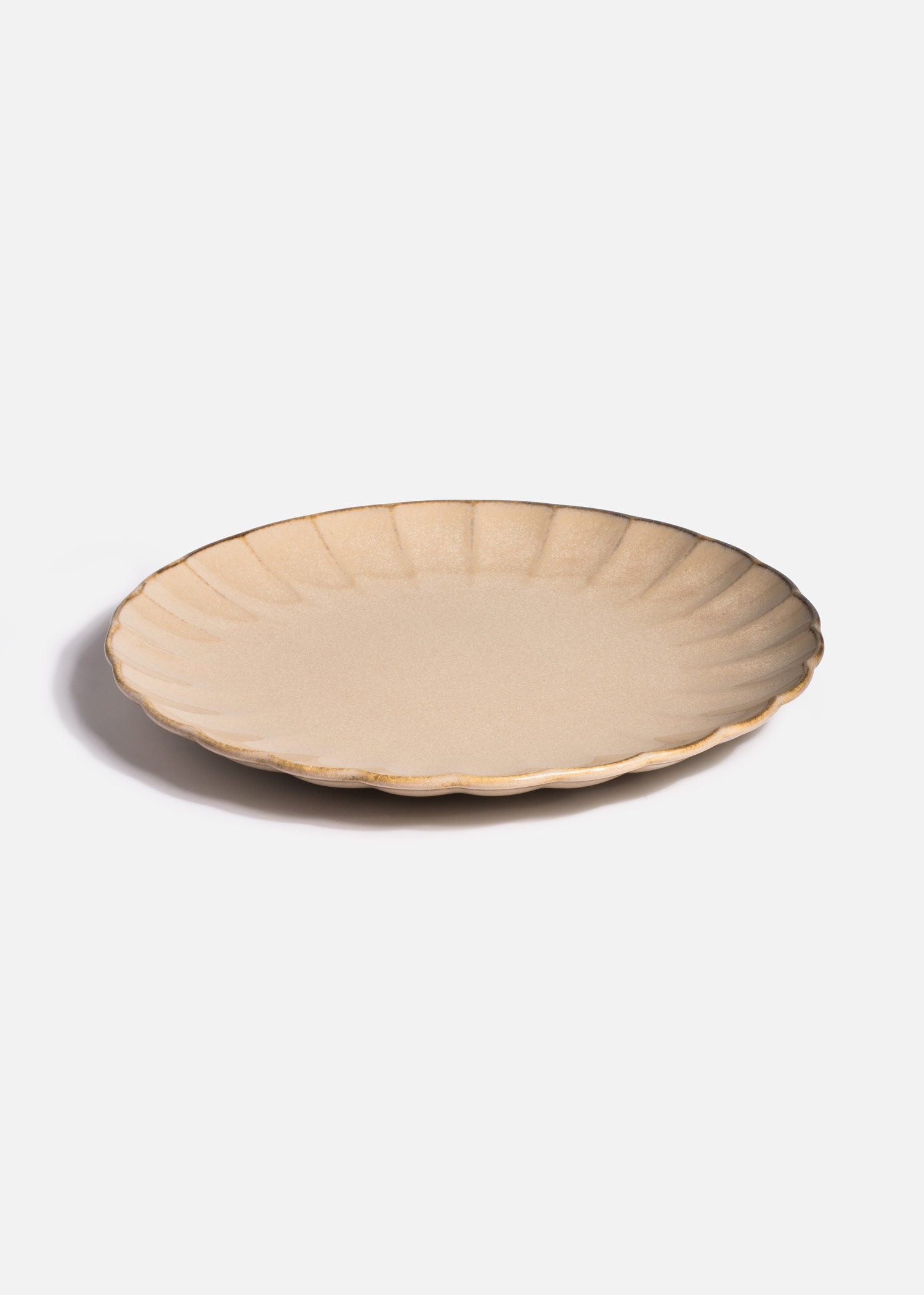 Plato trinche de porcelana beige East Sand Ø 27 cm