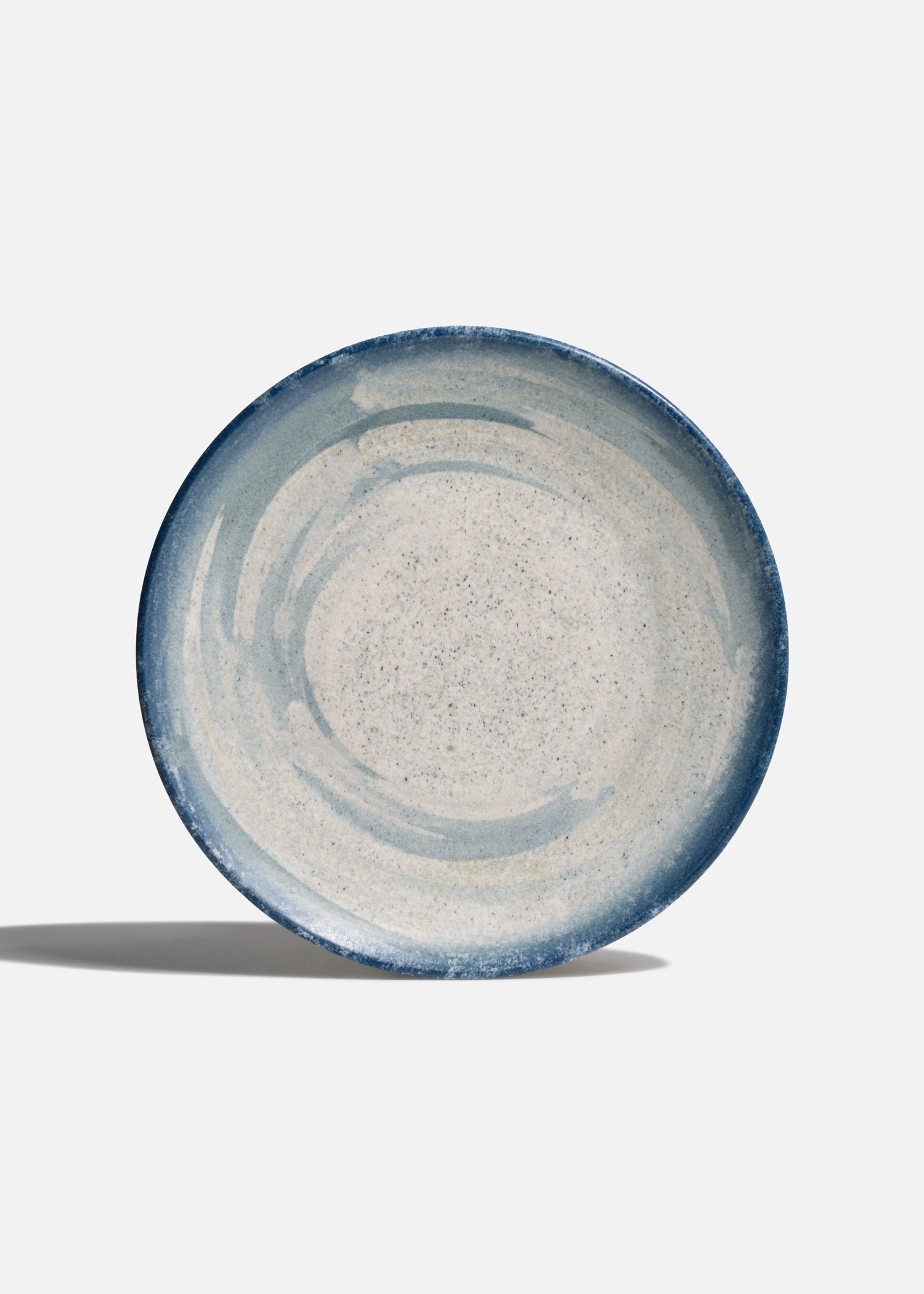 Plato trinche de porcelana blanco y azul Harena de 27 cm