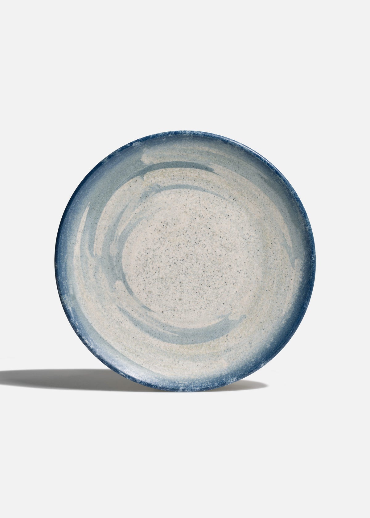 Plato trinche de porcelana blanco y azul Harena de 27 cm