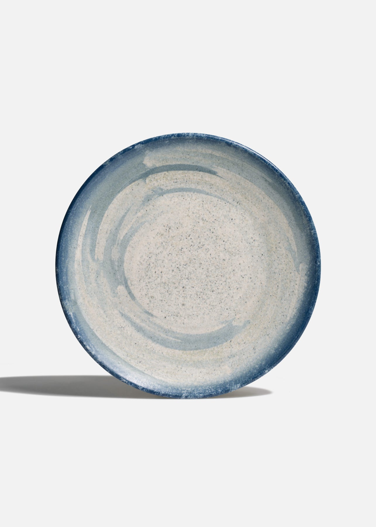 Plato trinche de porcelana blanco y azul Harena de 27 cm