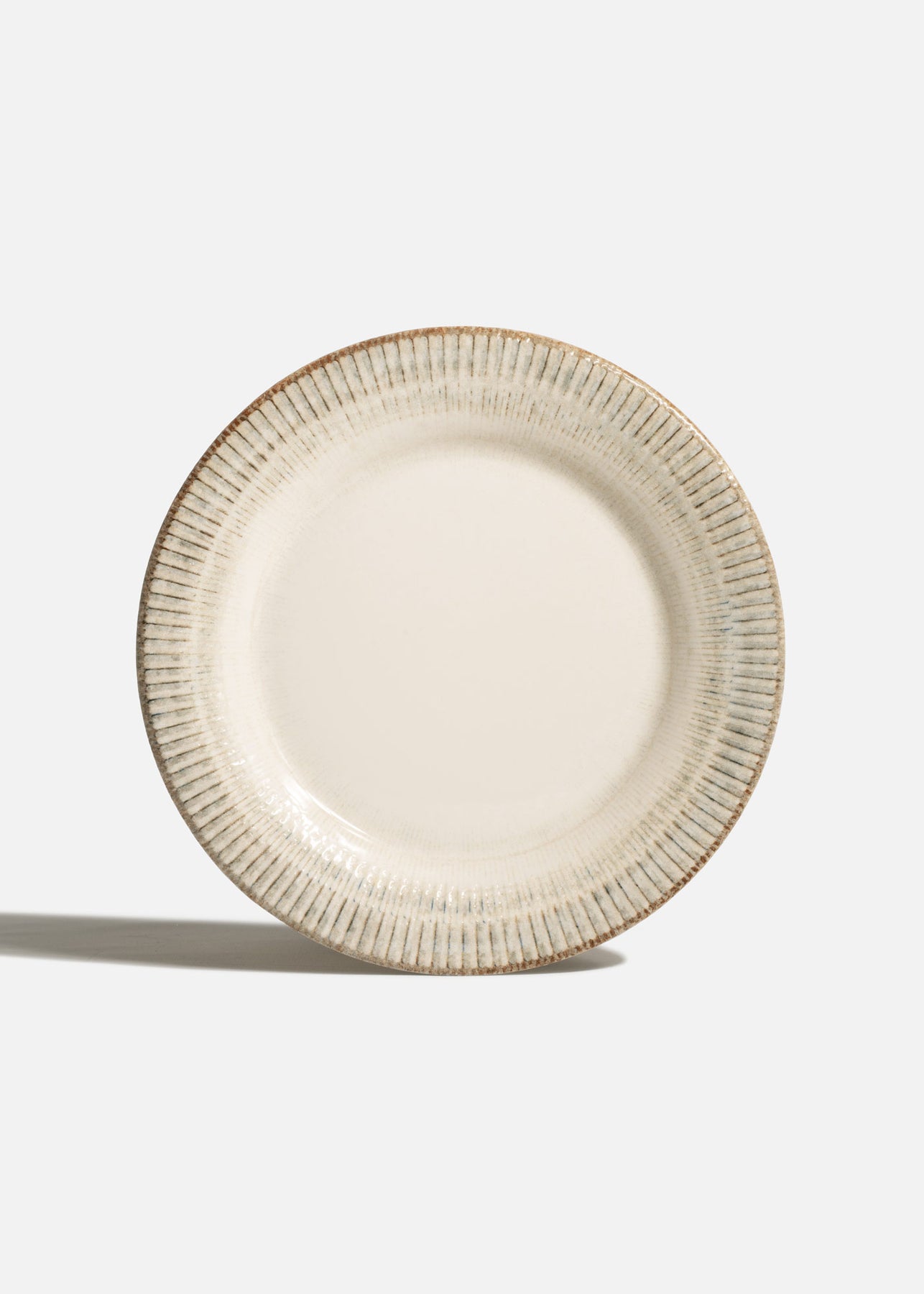 Plato trinche de porcelana blanco Galata de 24 cm