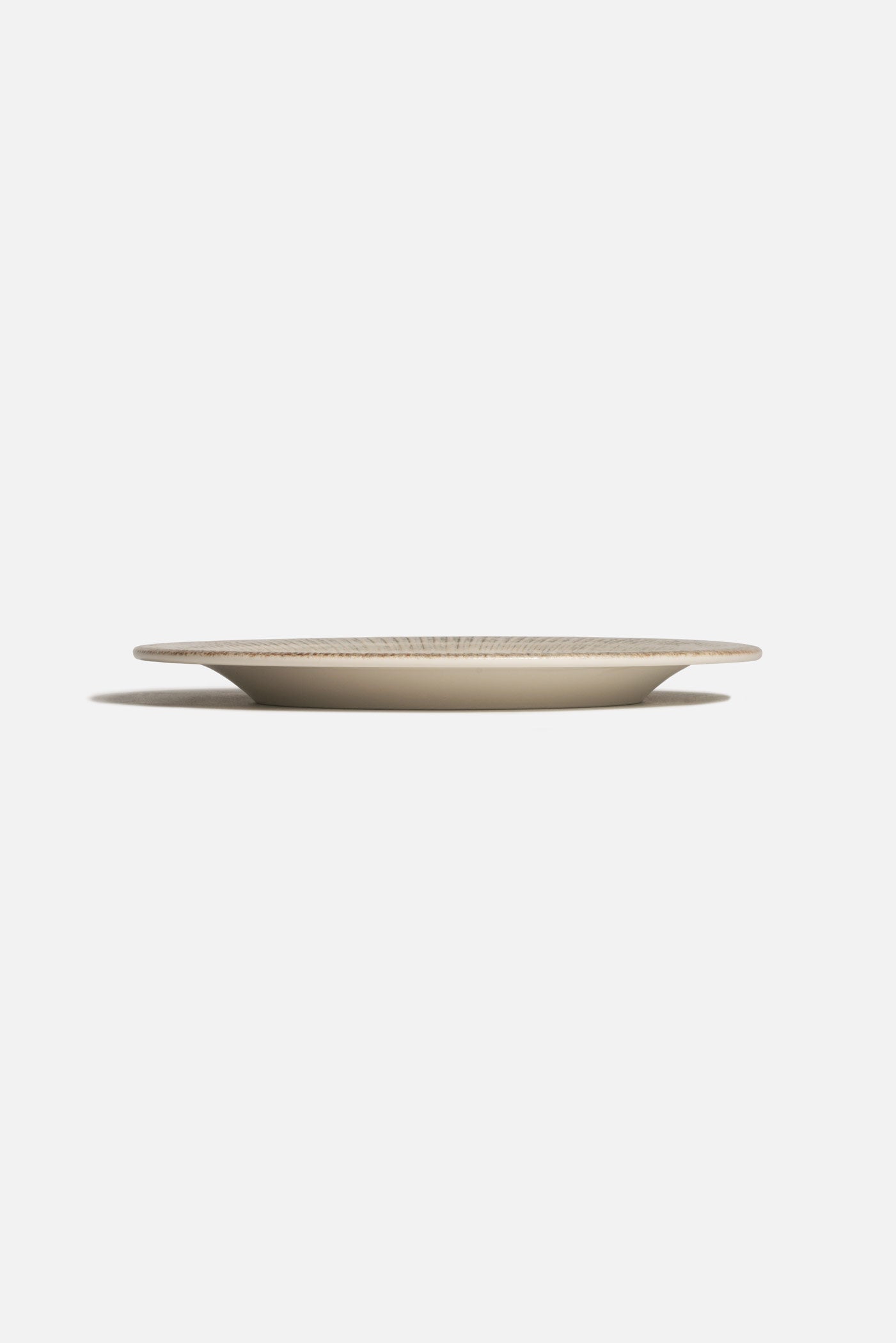 Plato trinche de porcelana vitrificada profesional blanco marfil para restaurante Galata de Ø 24 cm