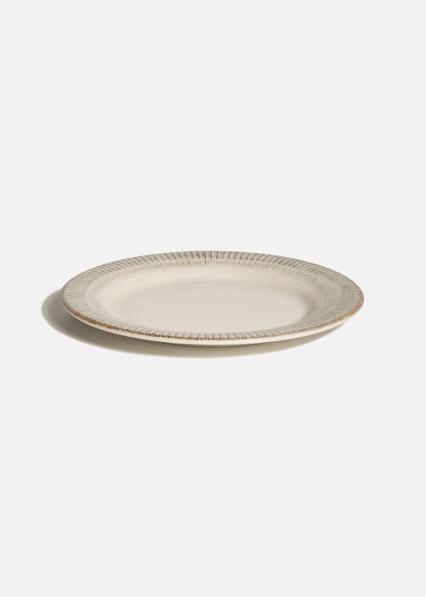 Plato trinche de porcelana blanco Galata de 24 cm