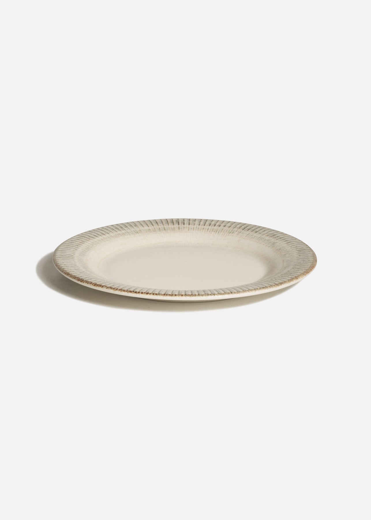Plato trinche de porcelana blanco Galata de 24 cm