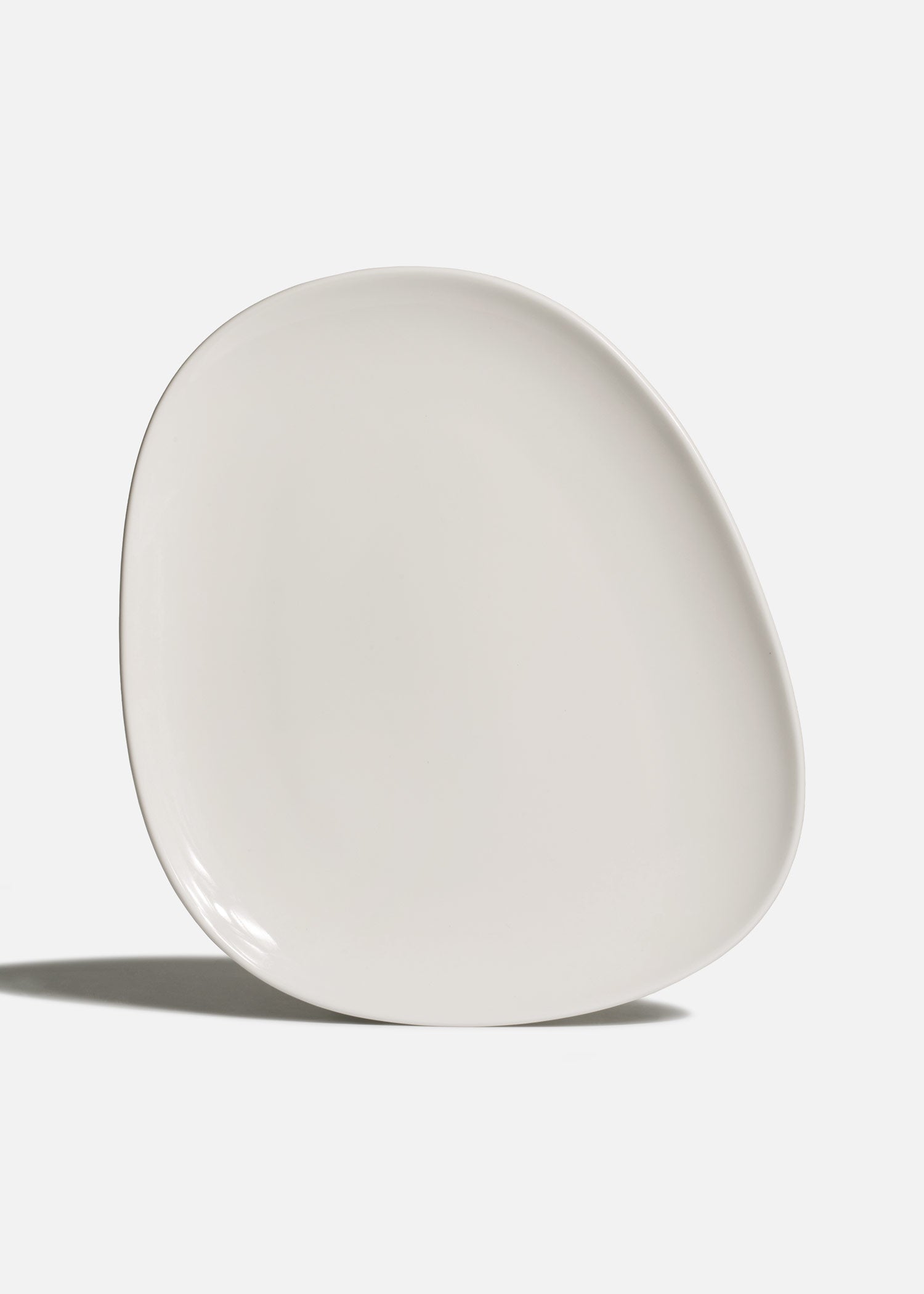 Plato trinche de porcelana blanco Vago 33 × 27 cm