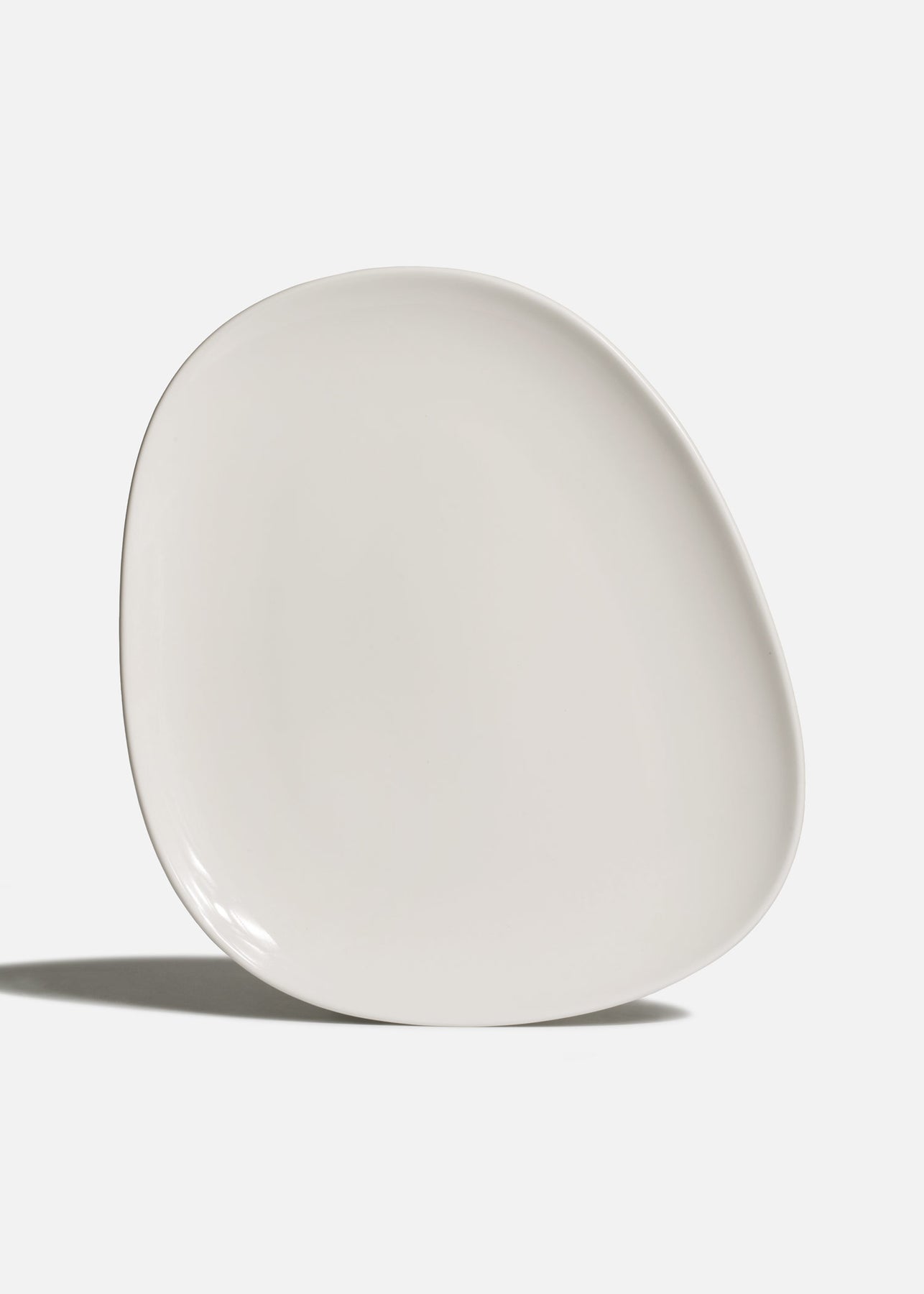 Plato trinche de porcelana blanco Vago 33 × 27 cm