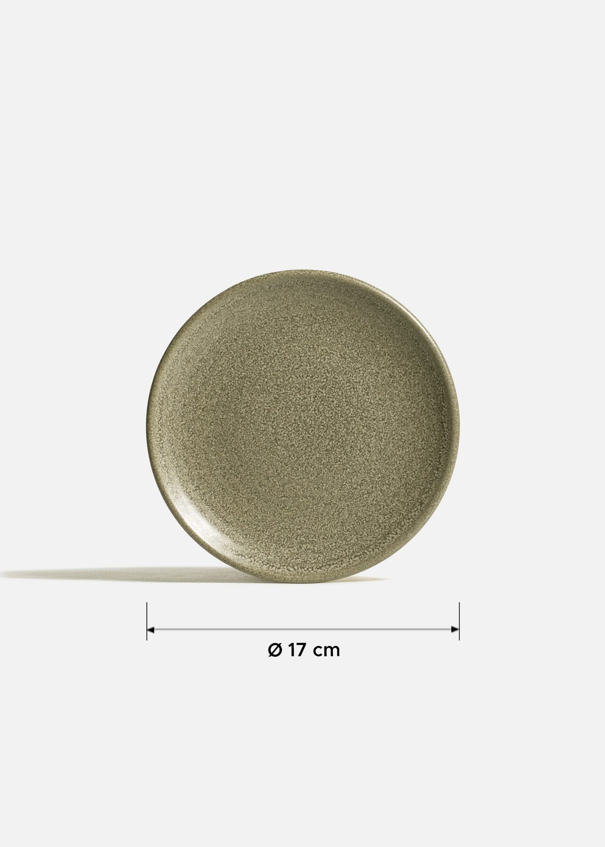 Plato trinche de porcelana verde petrificada Adelfa Luton Ø 17 cm — imagen de producto