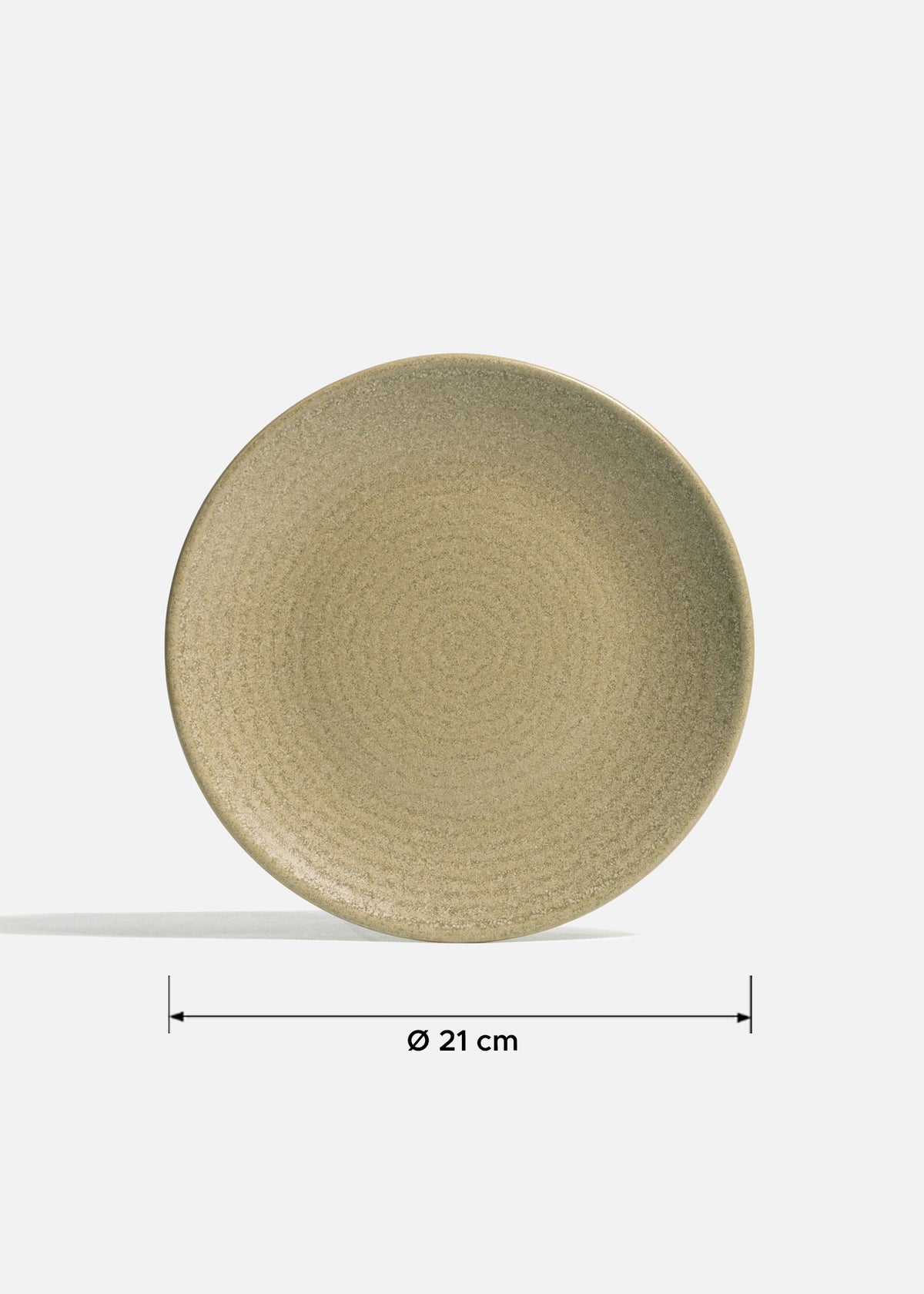 Plato trinche de porcelana verde salvia oscuro Adelfa Luton Ø 21 cm — imagen de producto