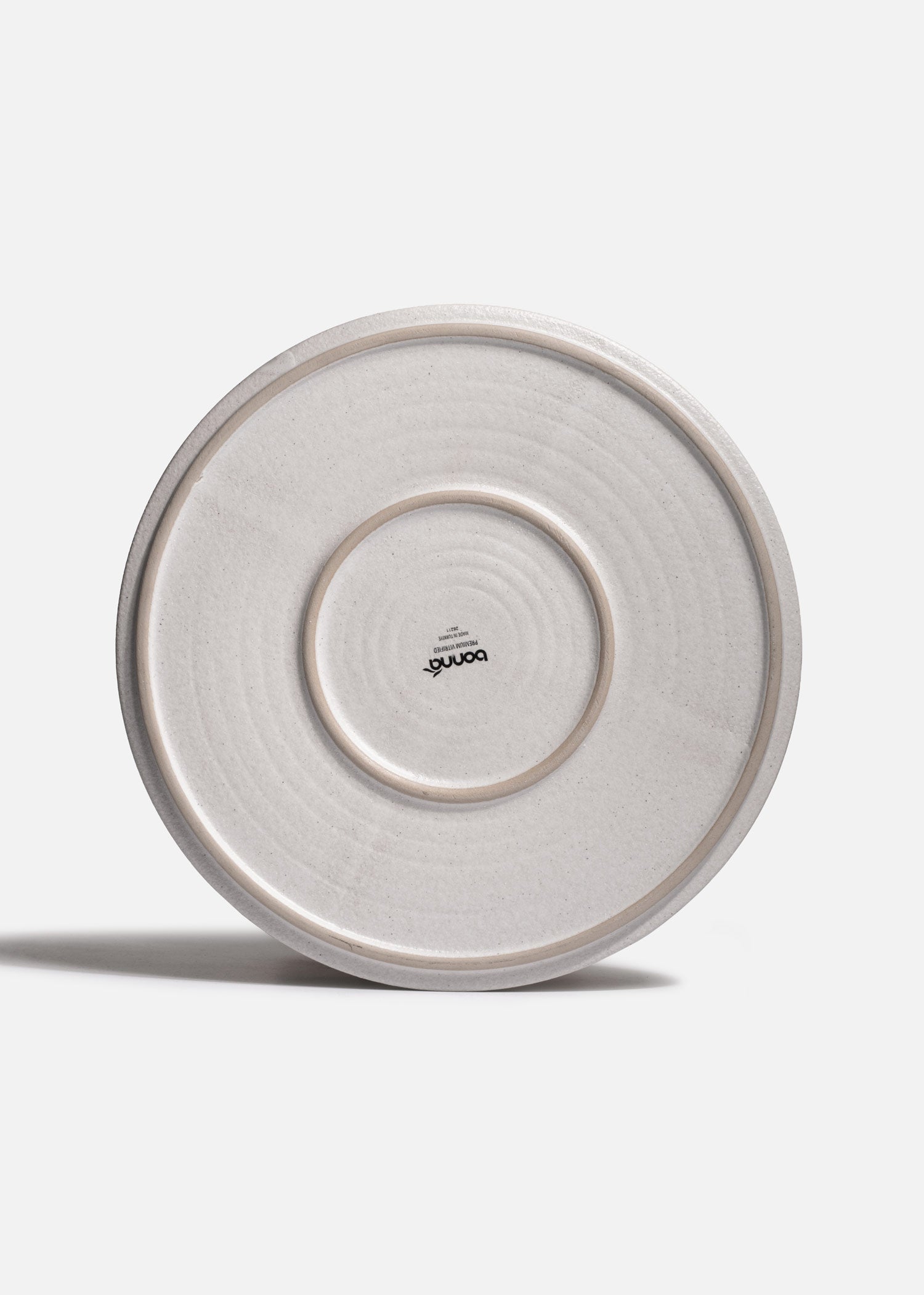 Plato llano marfil de uso rudo para restaurante