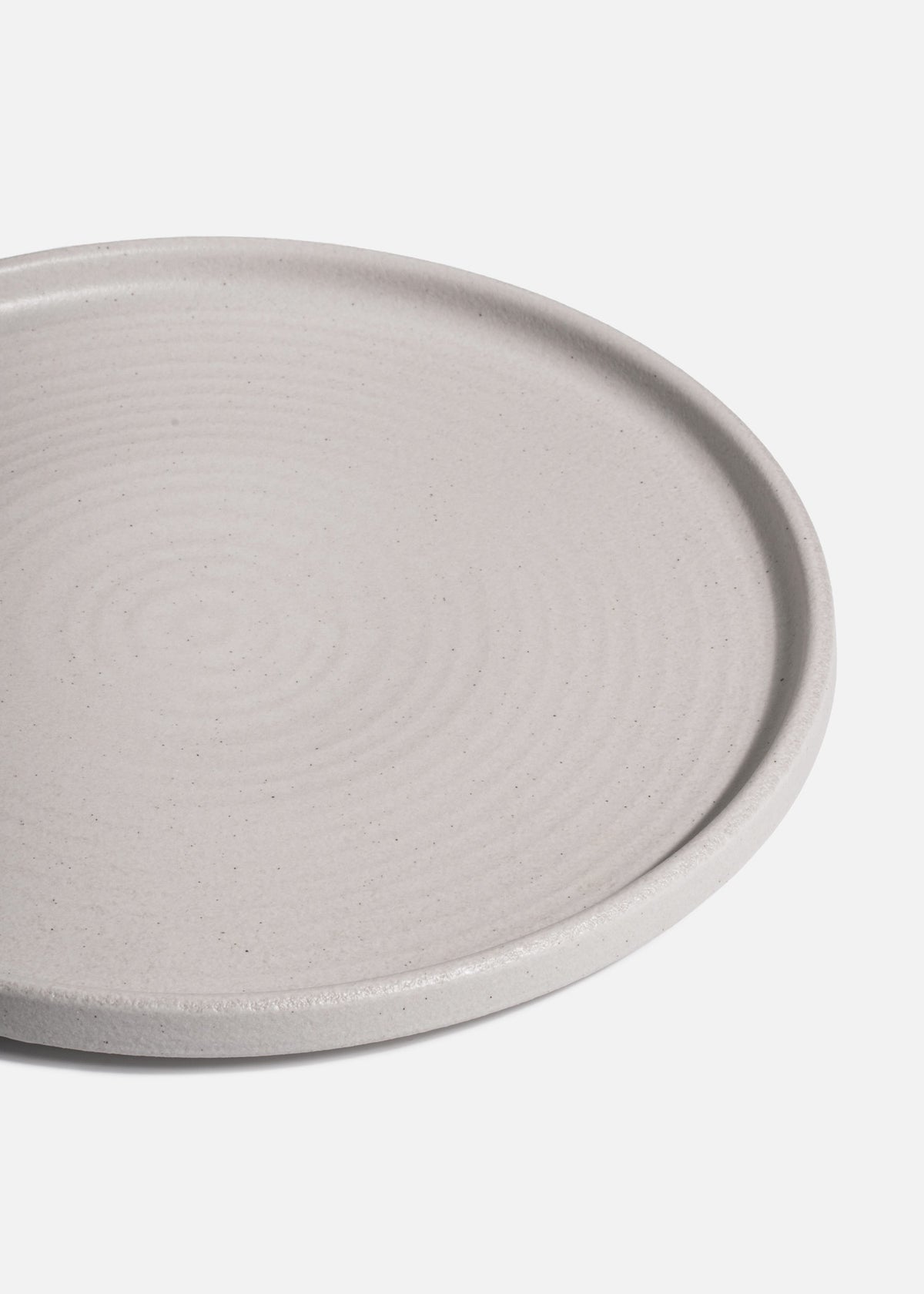 Detalle del acabado marfil moteado Liora Ripple