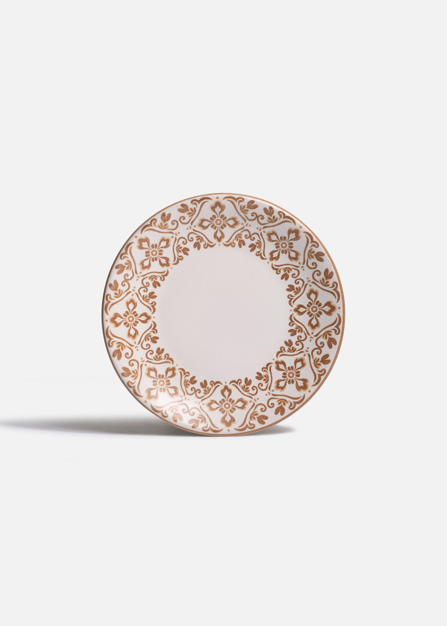 Plato trinche Regina de cerámica Talavera Mostaza Ø 19 cm