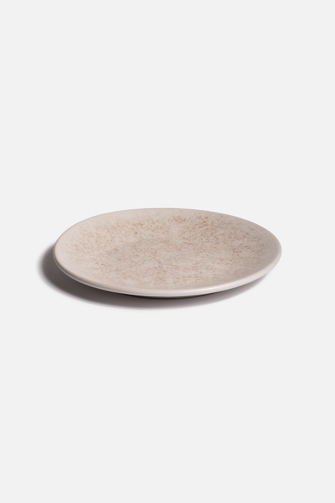 Plato de cerámica beige de 23 cm para restaurante