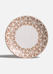 Plato trinche Regina de cerámica Talavera Mostaza Ø 28 cm
