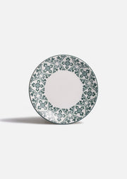 Plato trinche Regina de cerámica Talavera Verde Ø 19 cm