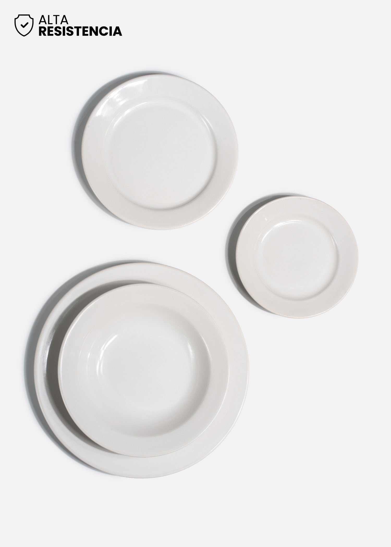 compra platos porcelana blanco maha