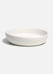 Plato hondo de porcelana blanco Rock Stone — imagen de producto