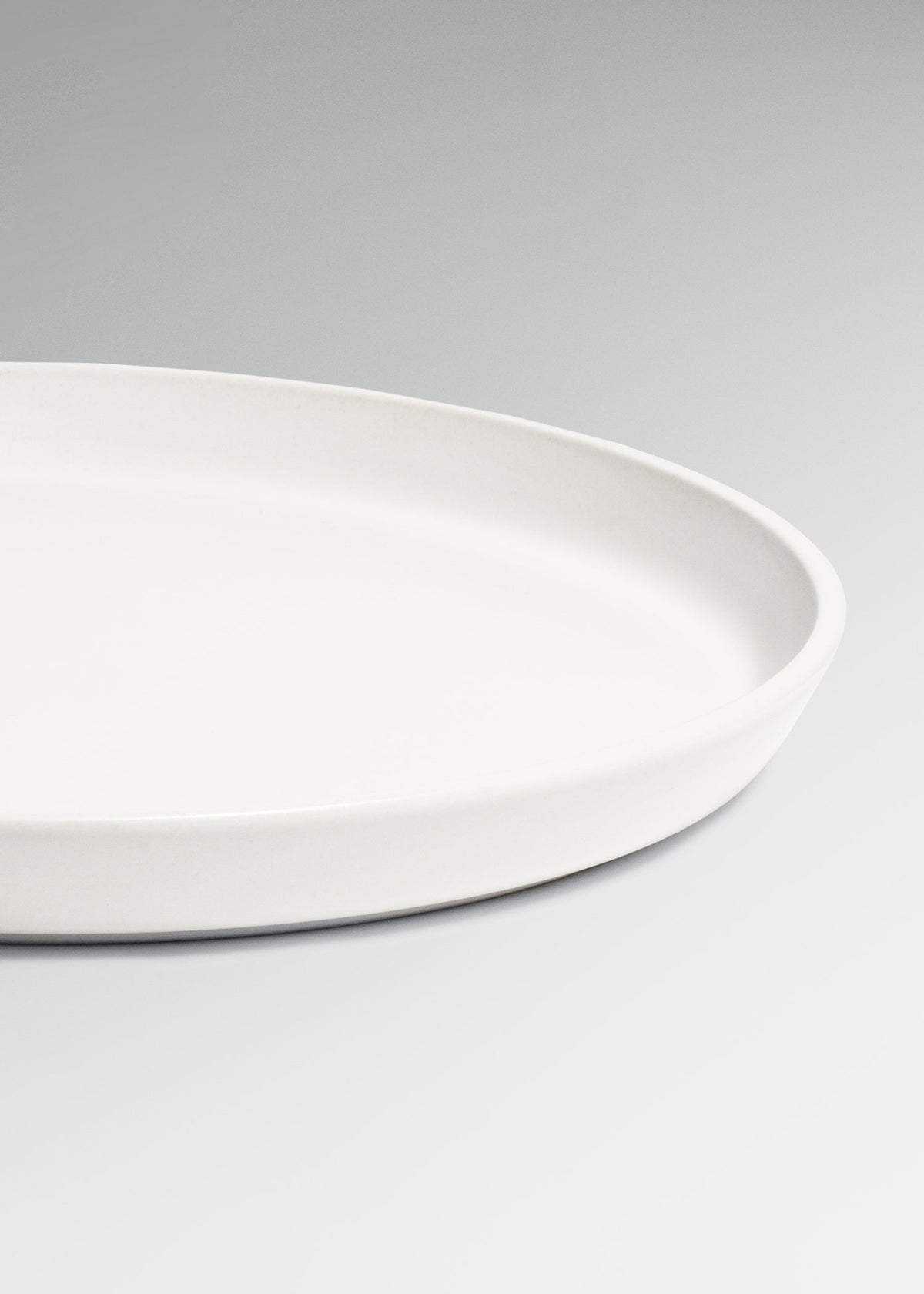 Platos trinche de cerámica blanco mate Bruce — imagen de producto, vista 5