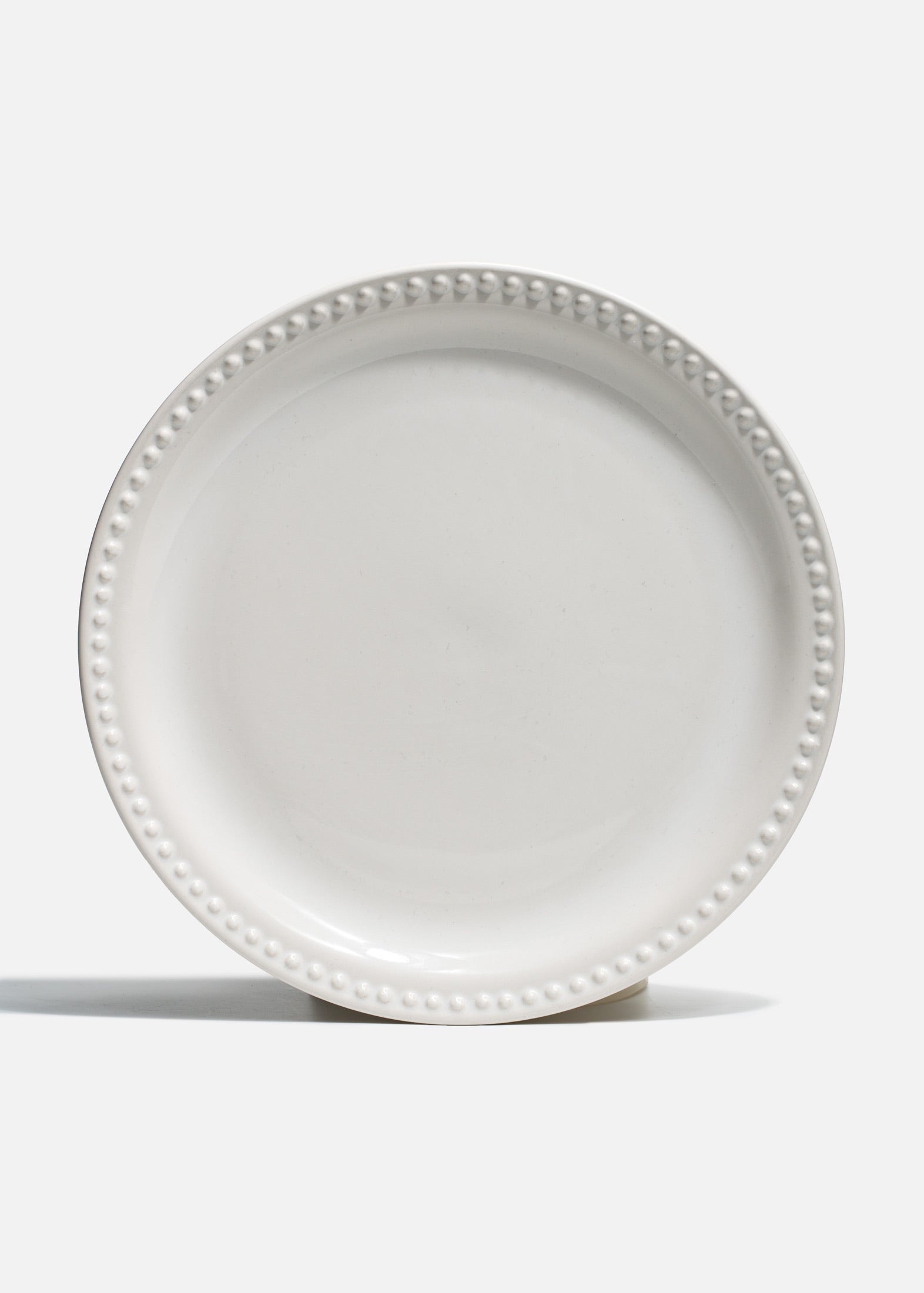 Plato trinche de cerámica blanco de 27 cm