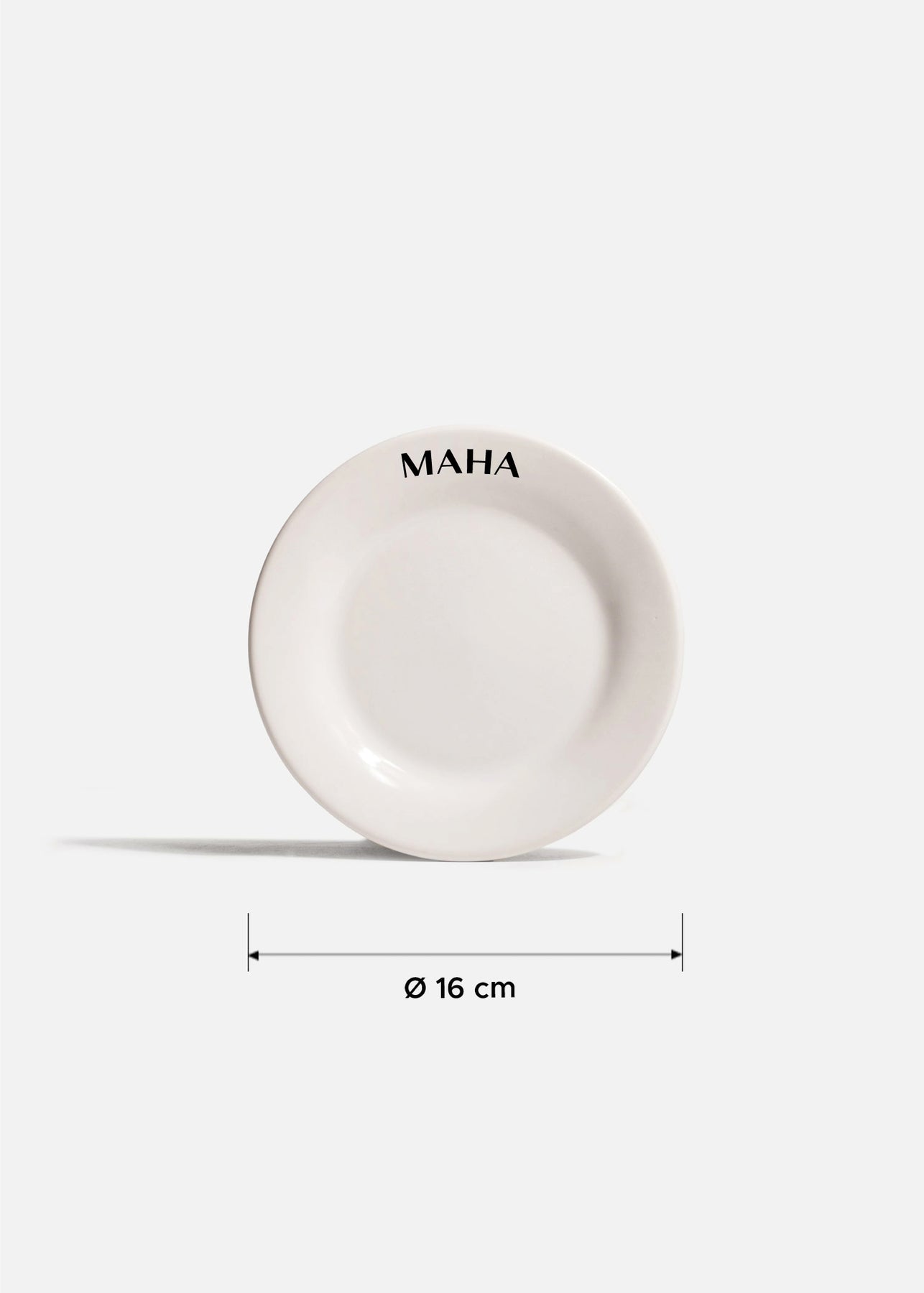 Platos de cerámica blanco Glacial + personalizado con logo simple