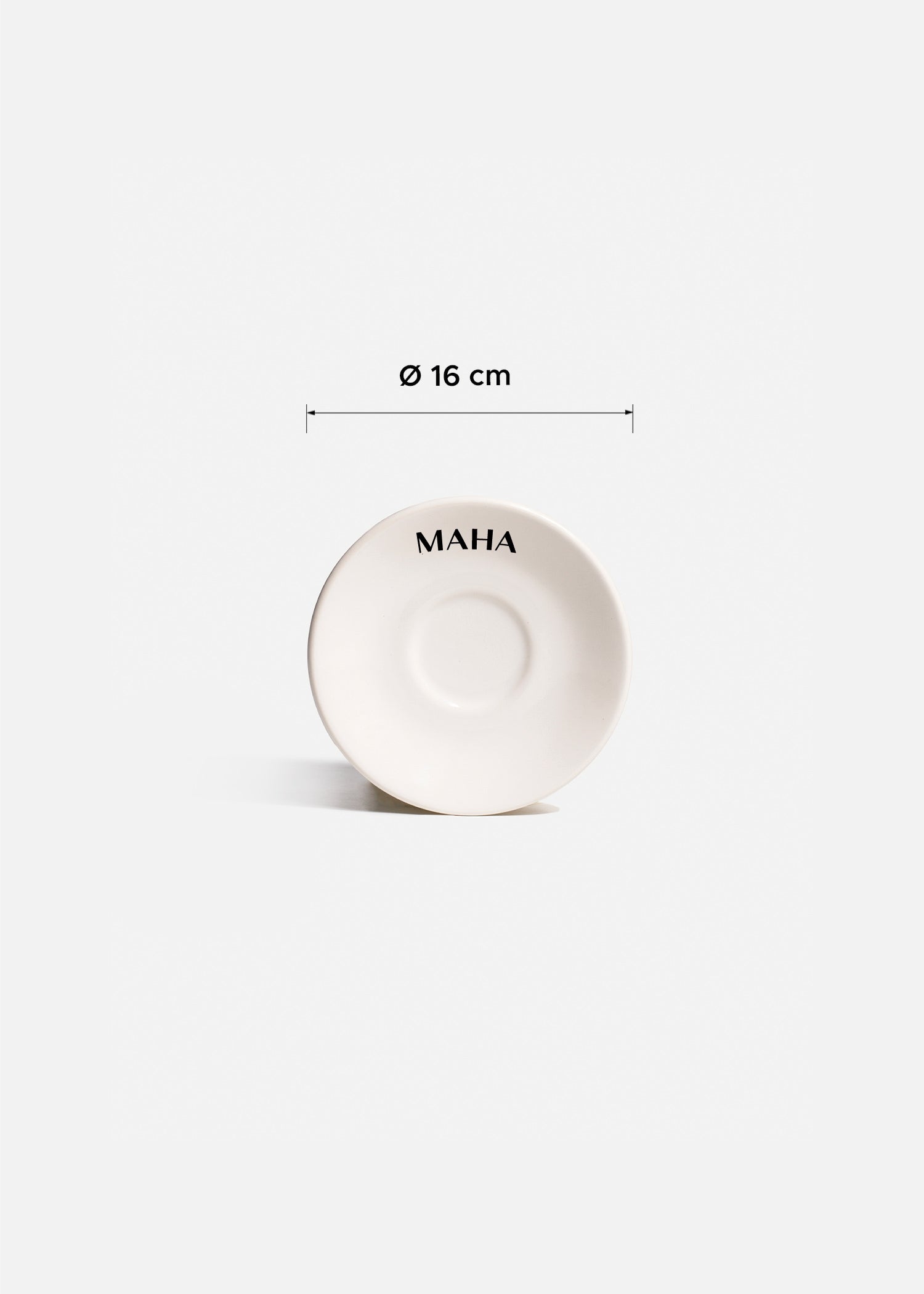 Platos de cerámica blanco Glacial + personalizado con logo simple