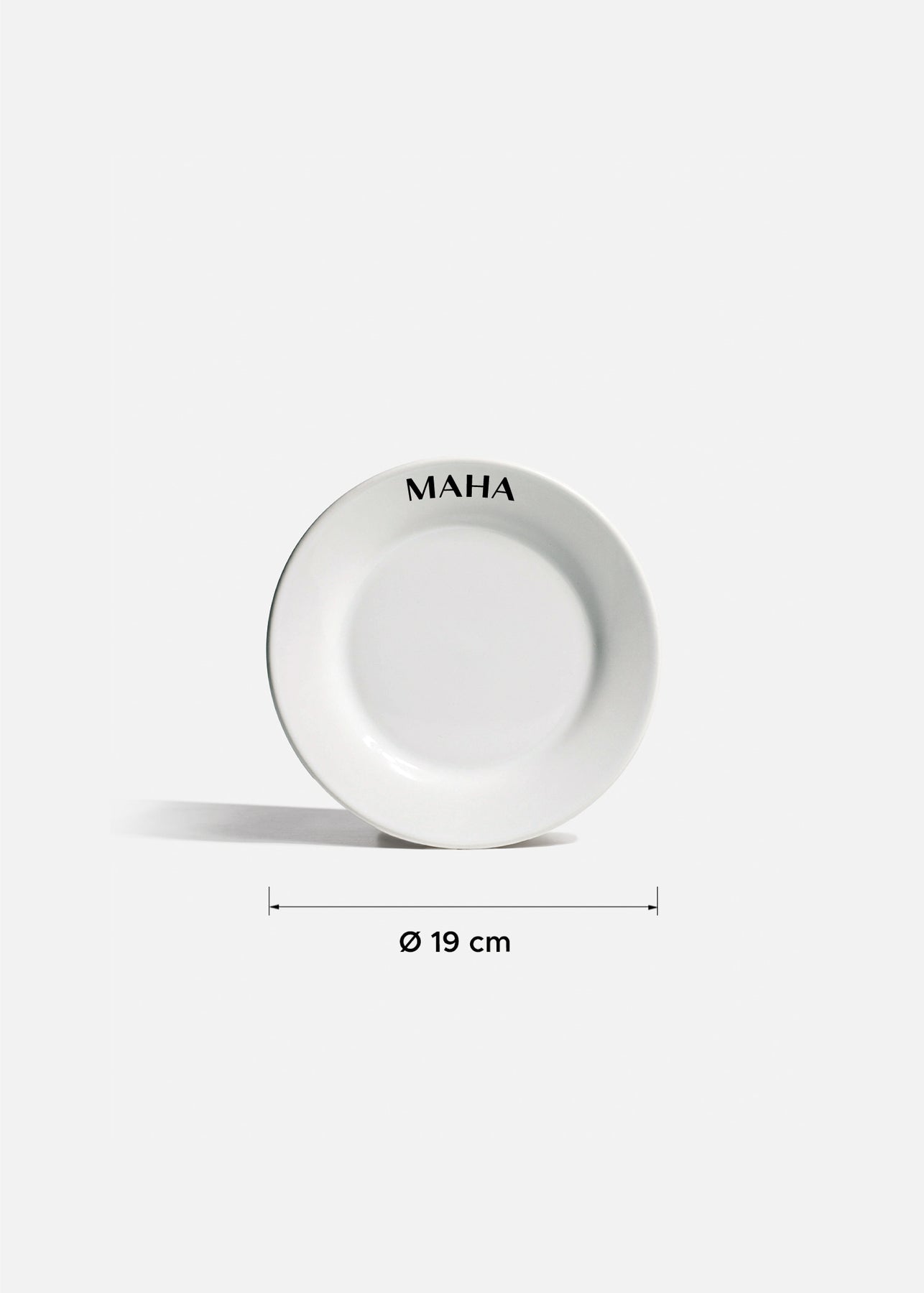 Platos de cerámica blanco Glacial + personalizado con logo simple