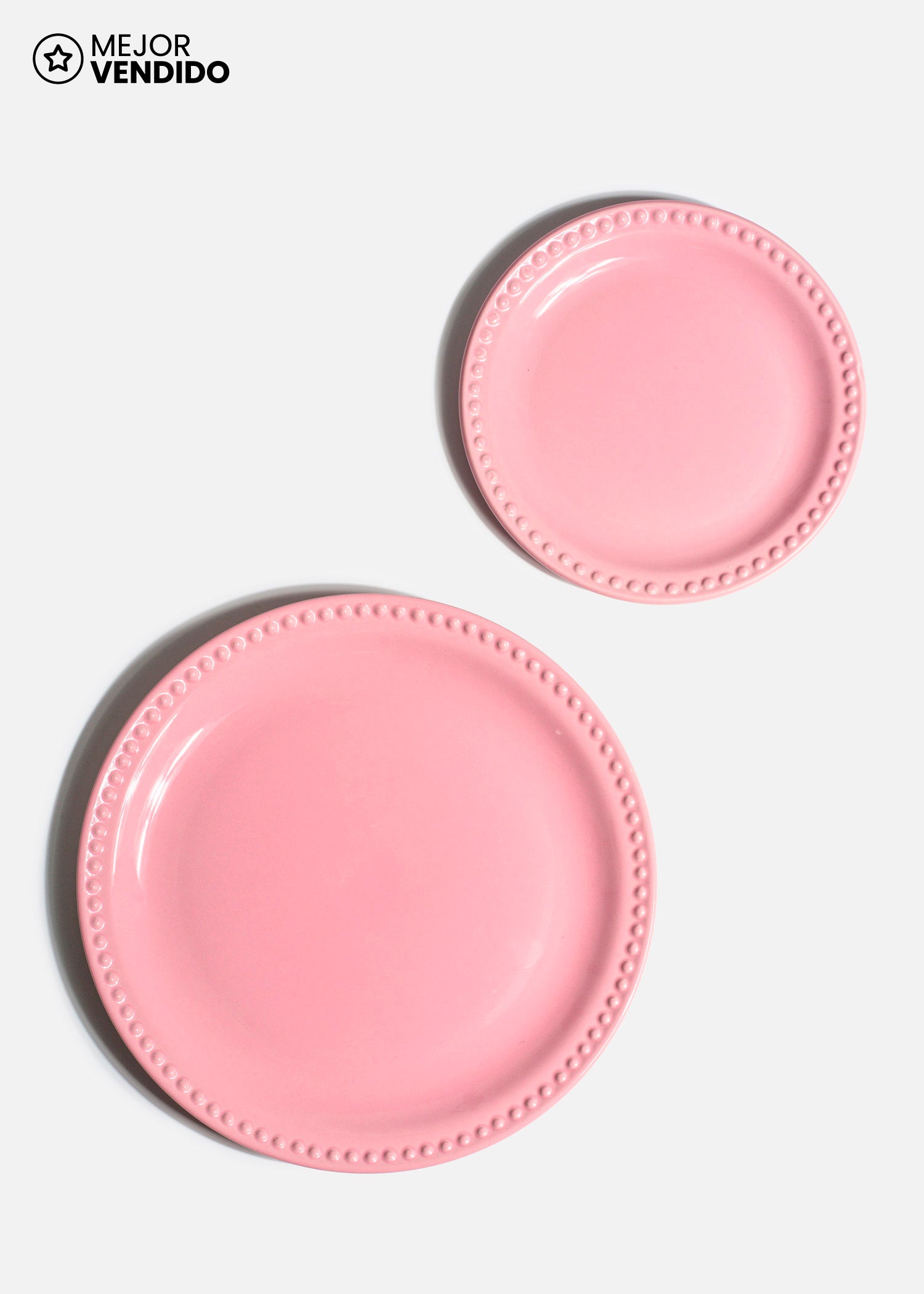Plato trinche Monet rosa apilable de 27 cm