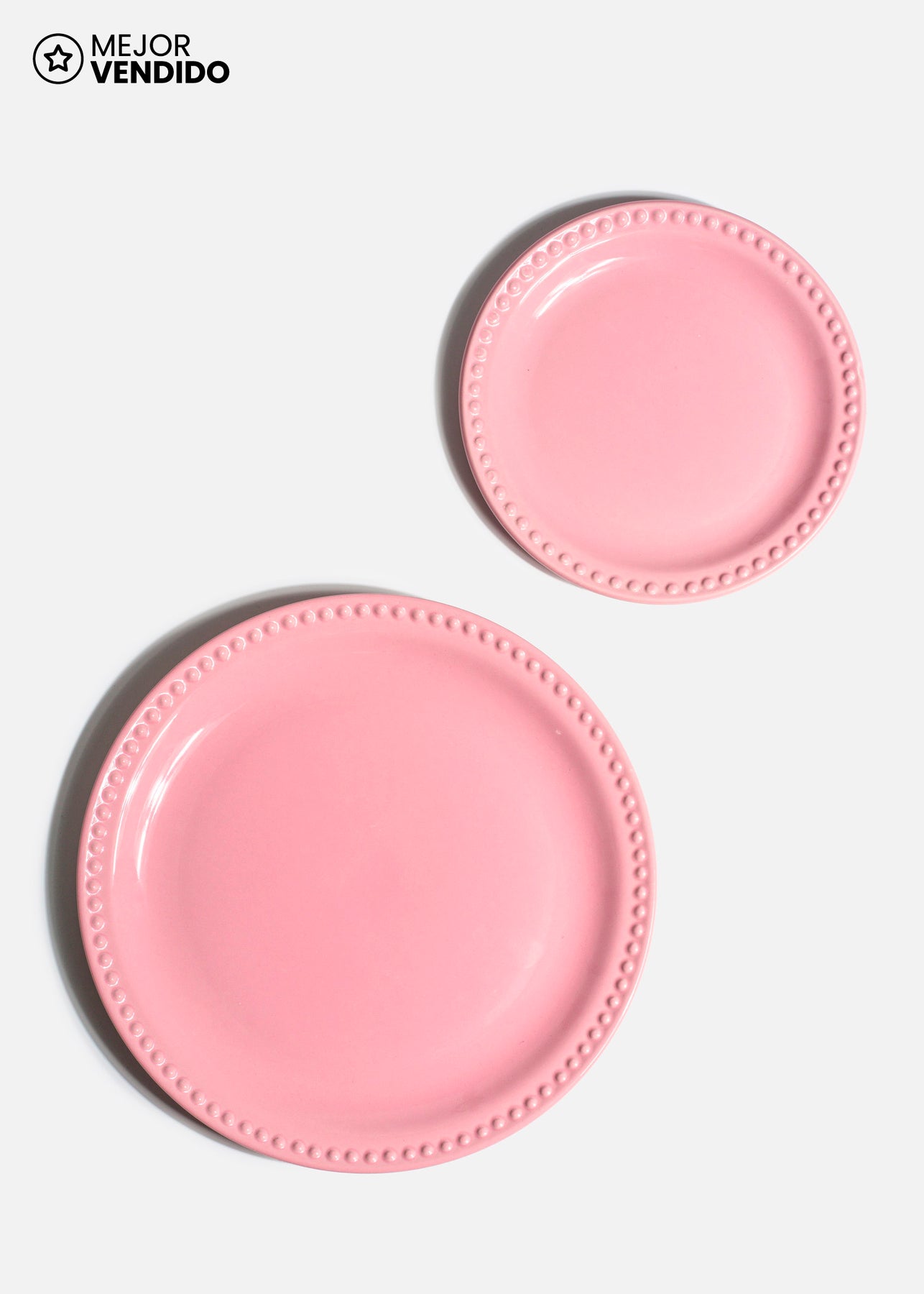 Plato trinche Monet rosa apilable de 27 cm